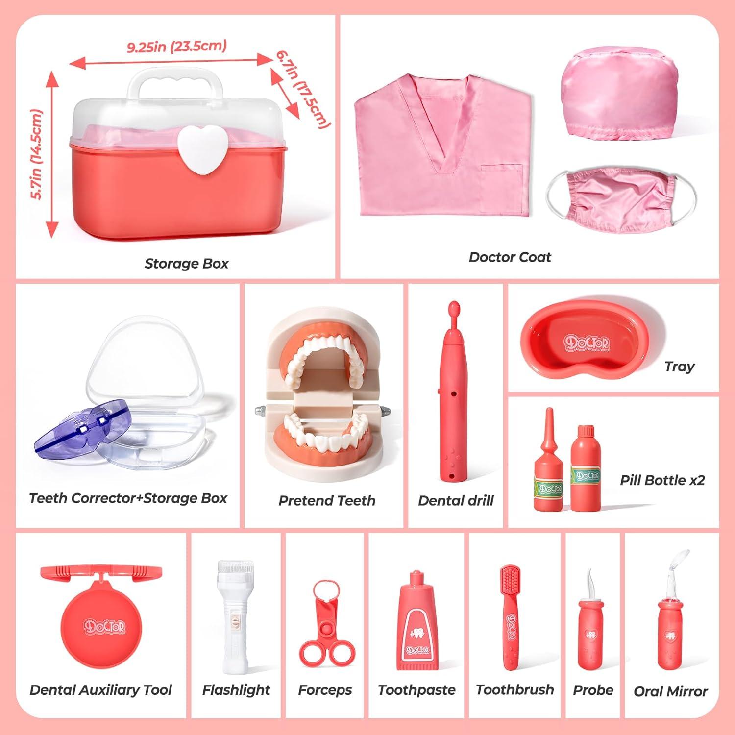 Kit de Dentista ULOVEME para Niños - Juego de Roles Educativo