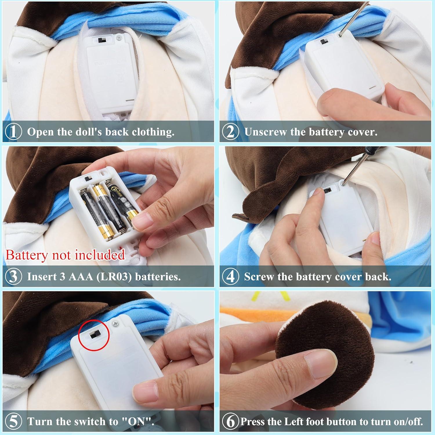 Muñeca de Felpa Virgen María con Luz y Sonido Yelakey