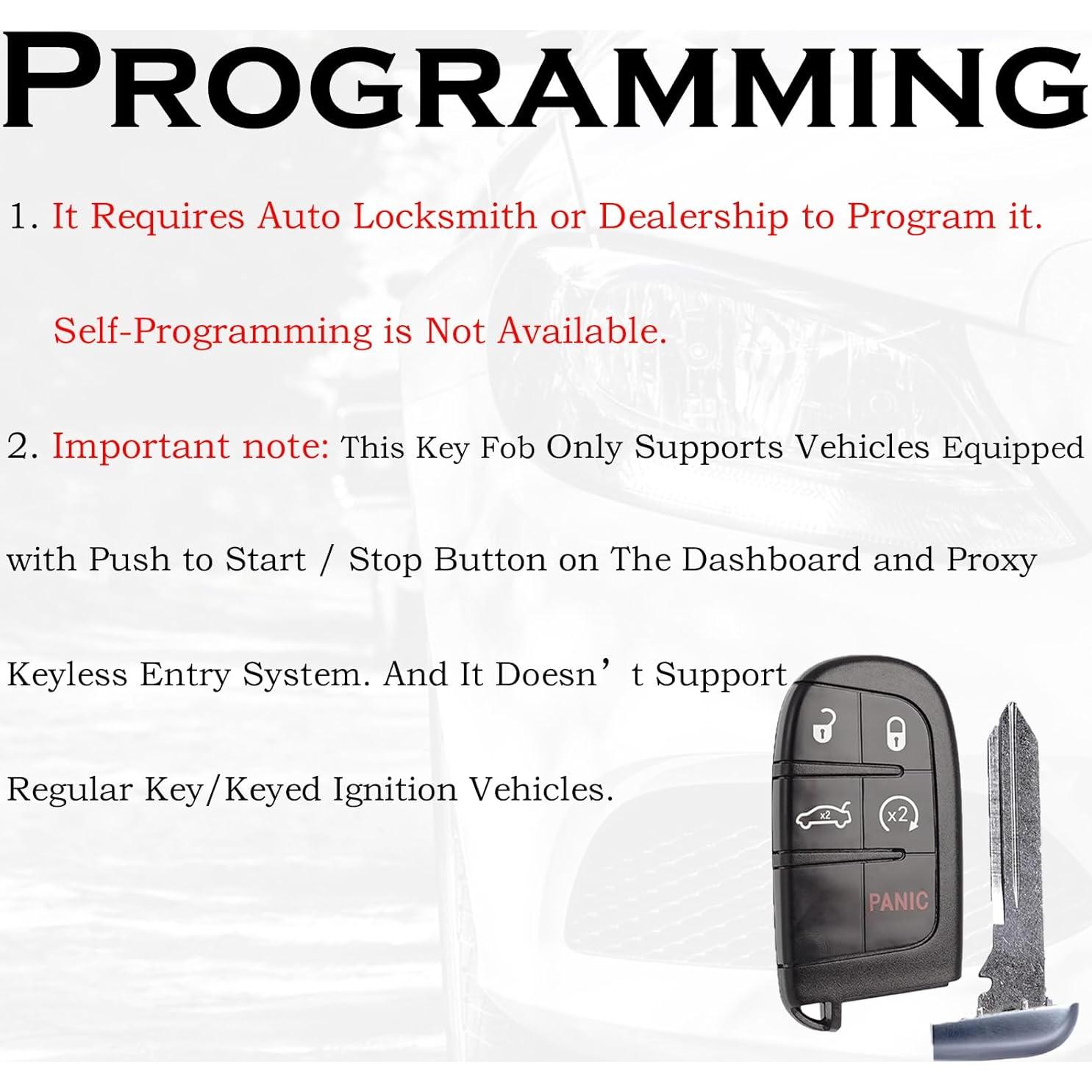 Llavero remoto Chrysler 200 300 Dodge 2015-2021 SUPALAND