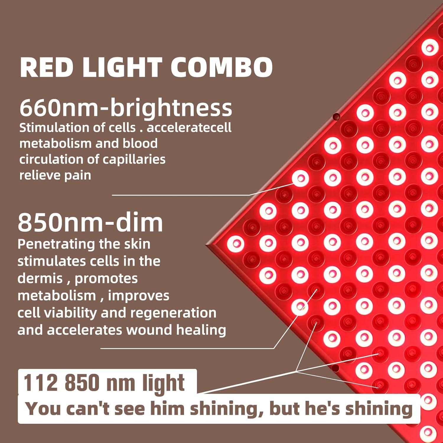 Panel de Terapia de Luz Roja LED 45W - Alivio Dolor y Belleza