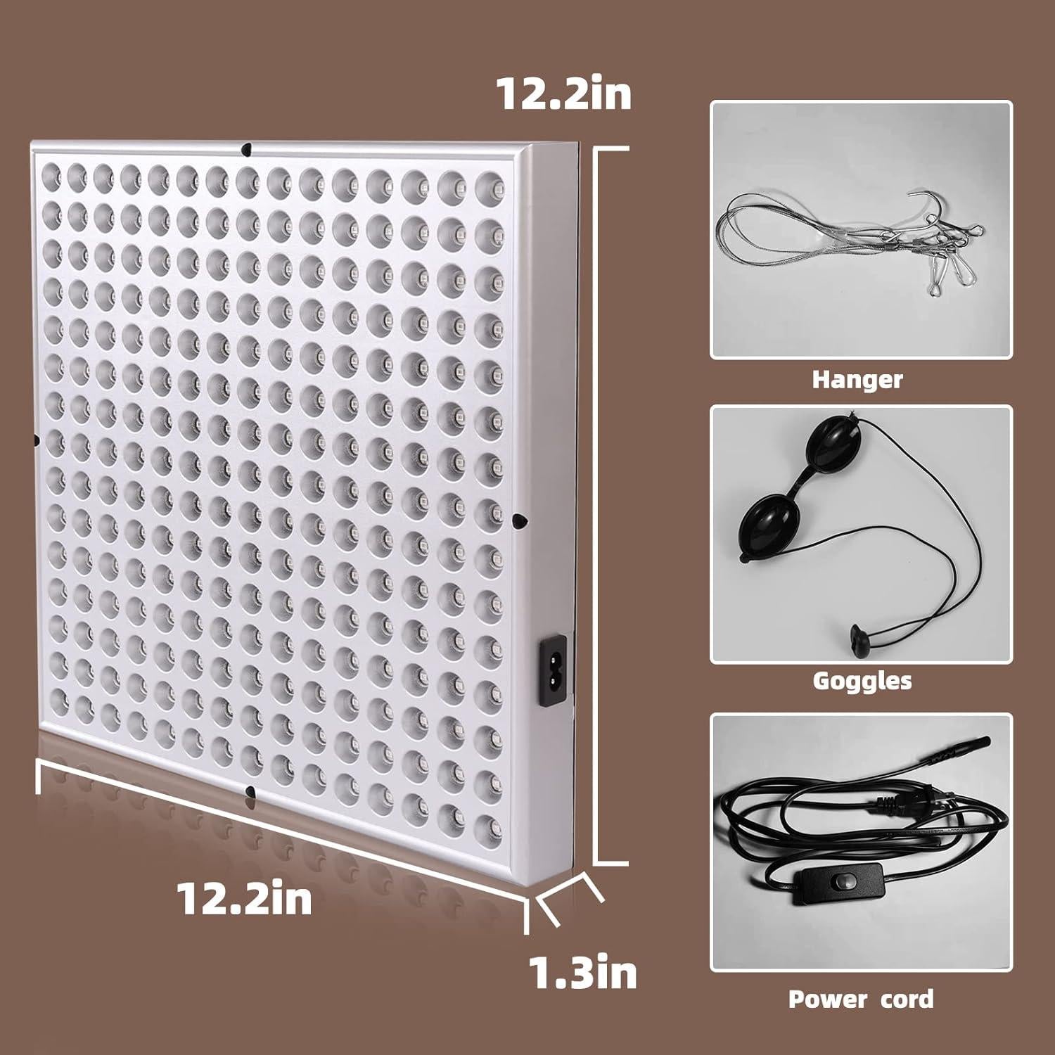 Panel de Terapia de Luz Roja LED 45W - Alivio Dolor y Belleza