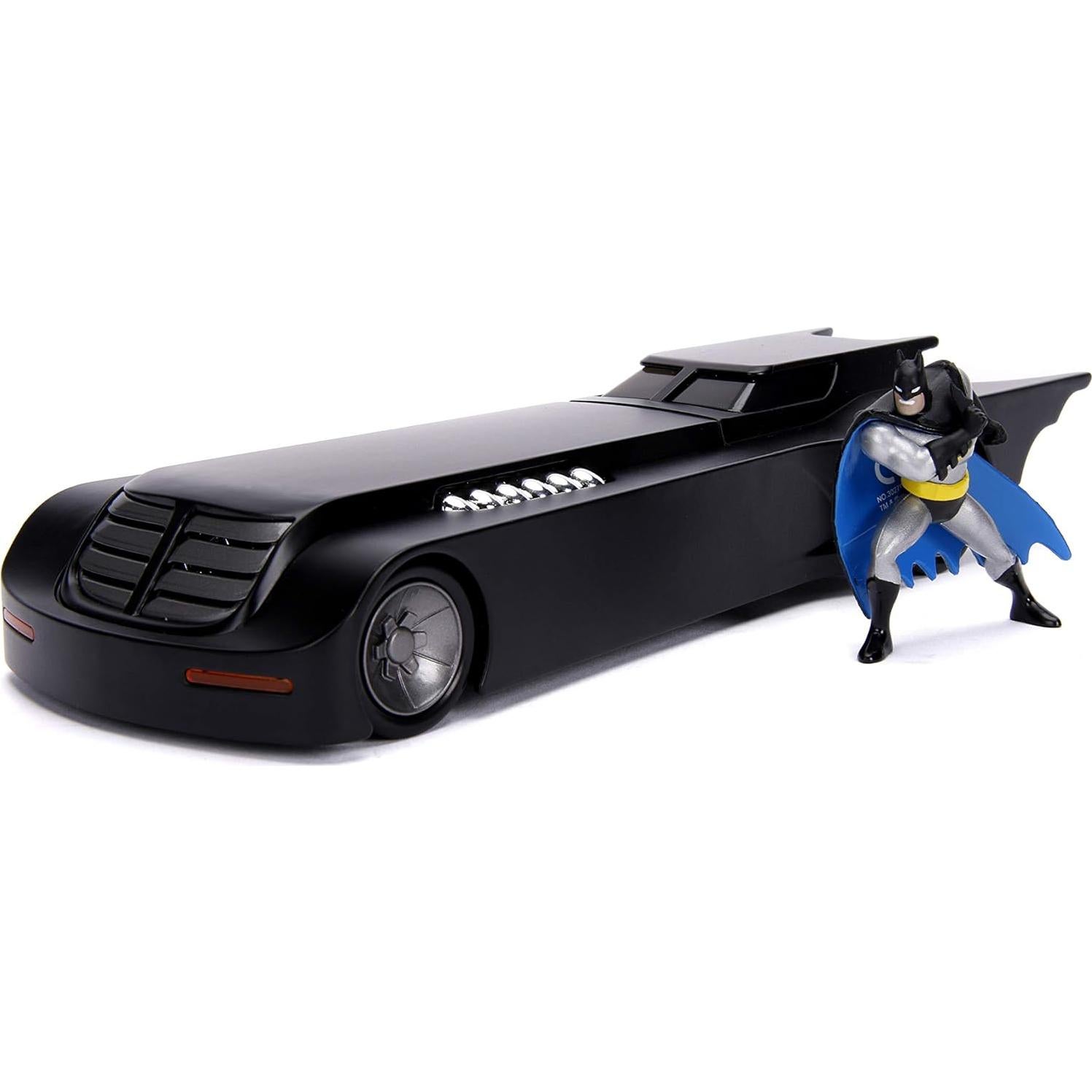 Juguete Batmóvil Jada Toys 1:24 Serie Animada con Figura