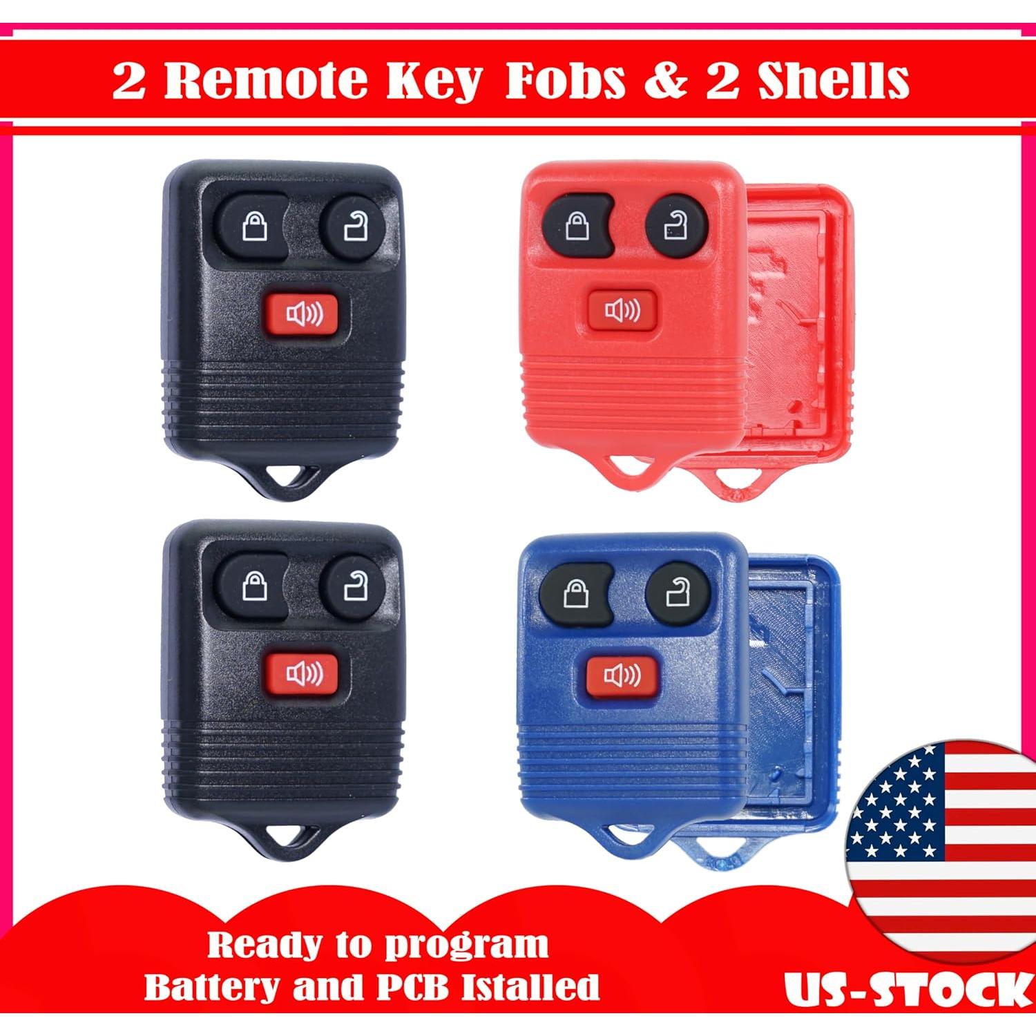 Control Remoto Entrada Sin Llave Ford + Supaland + 2 Piezas