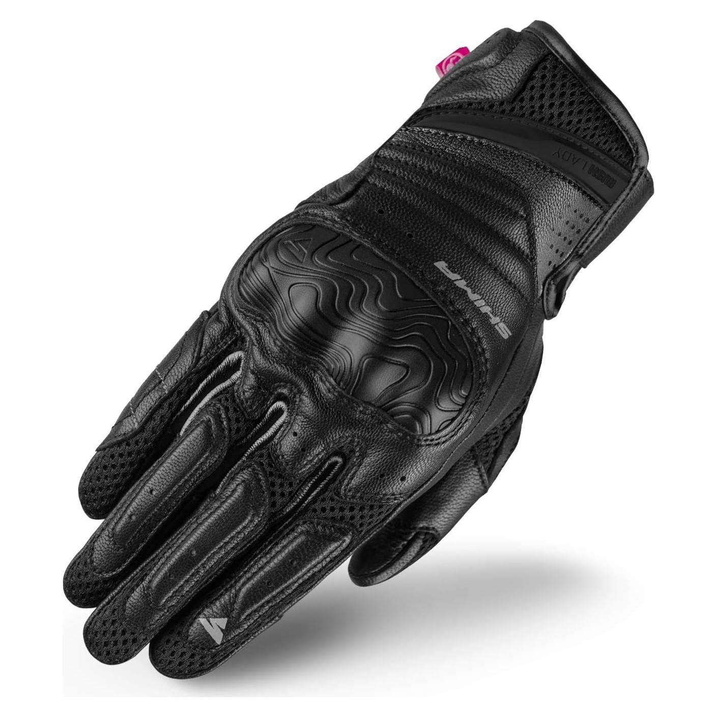 Guantes de Moto SHIMA RUSH LADY Negro S - Transpirables y Táctiles