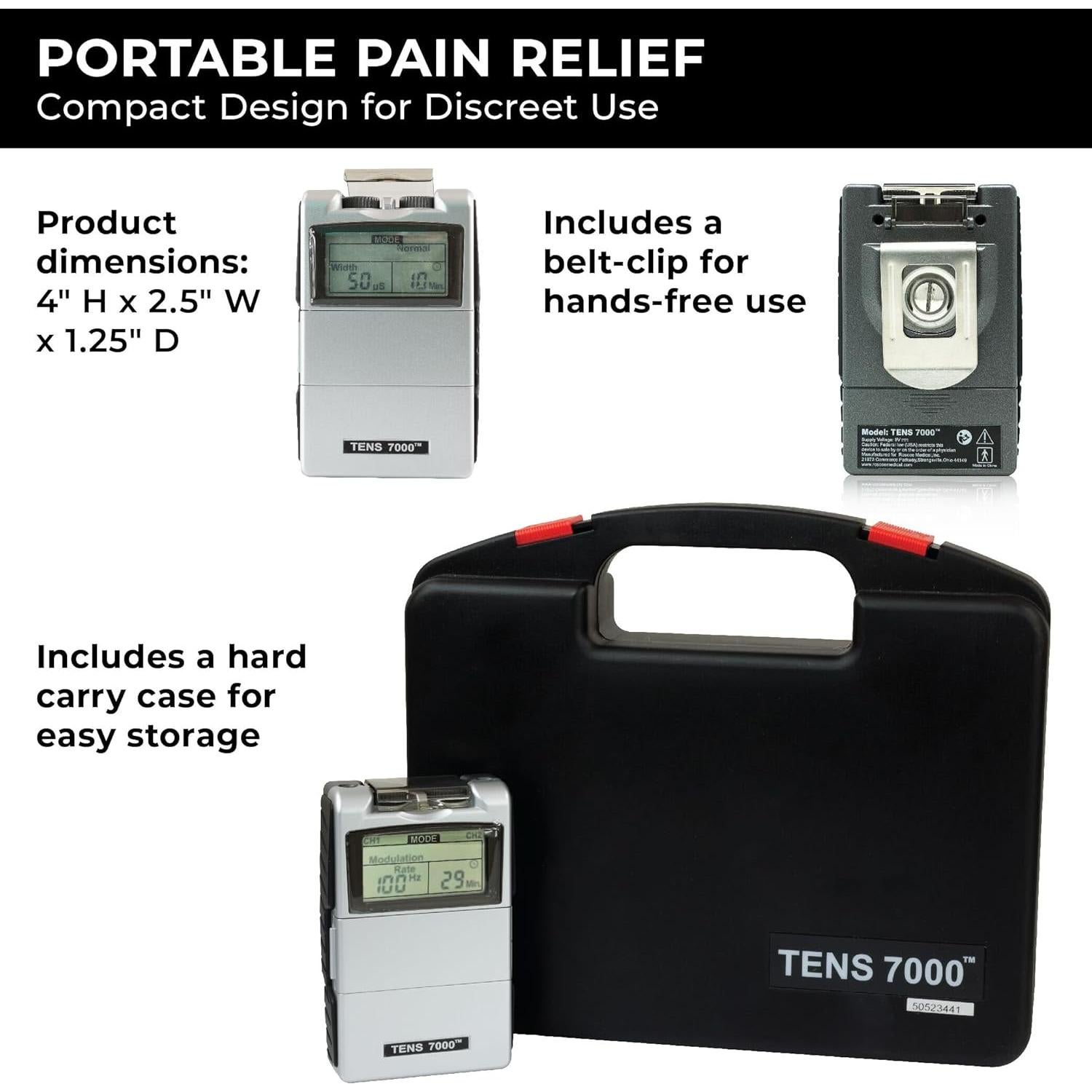 Estimulador Muscular TENS 7000 con 16 Electrodos