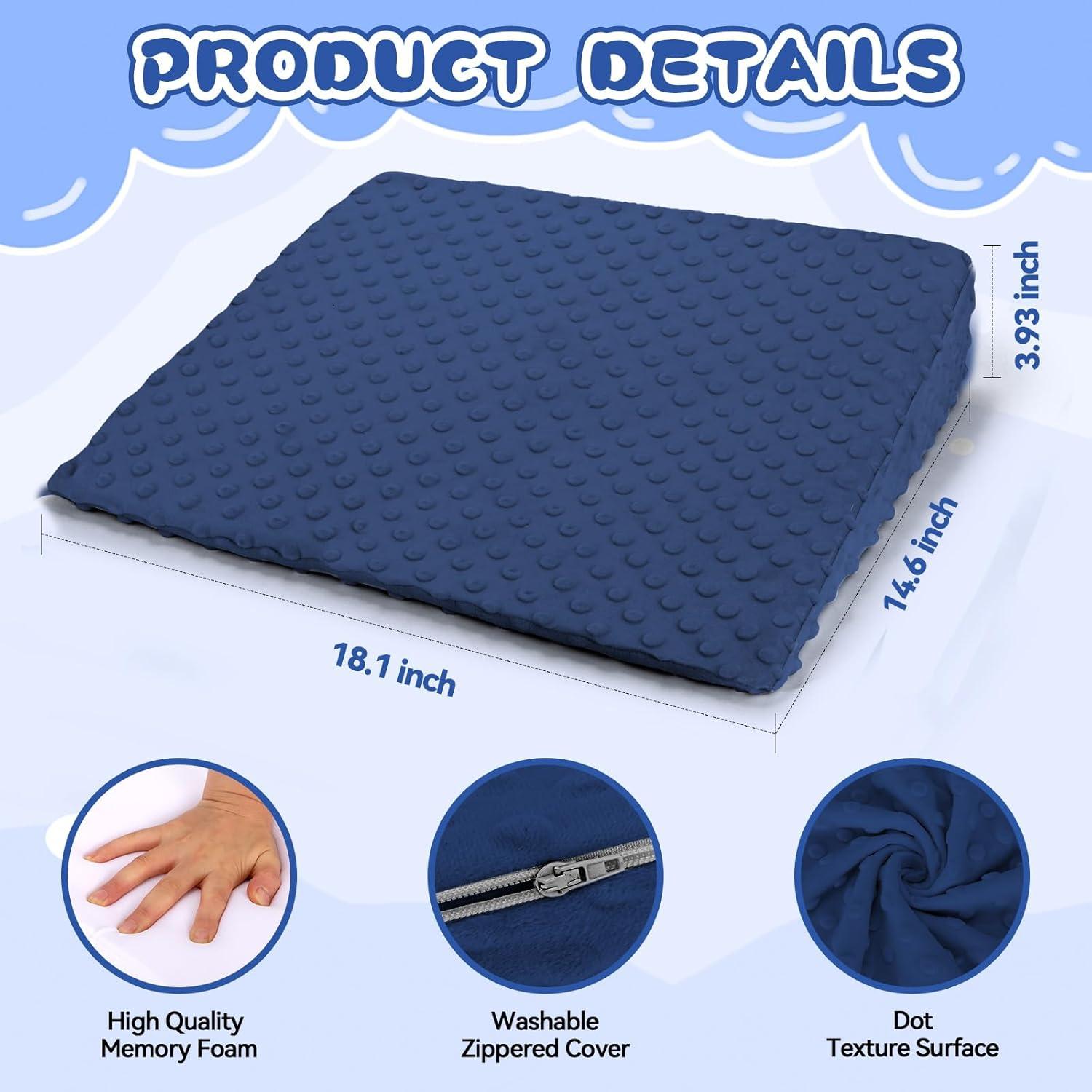 Cojín en forma de cuña inqigi para niños - Espuma viscoelástica