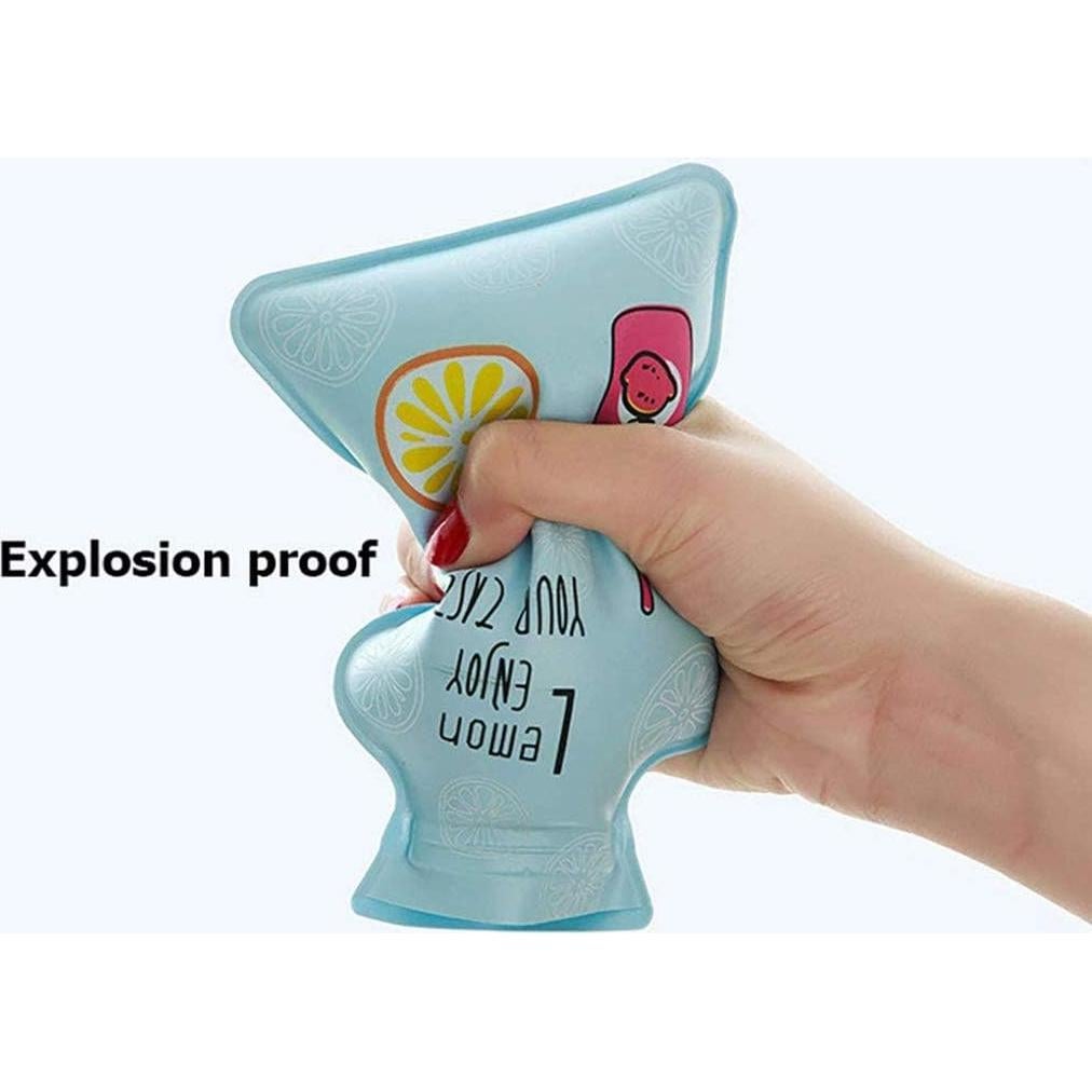 3 Piezas Bolsa de Agua Caliente Goeielewe 100ml Azul