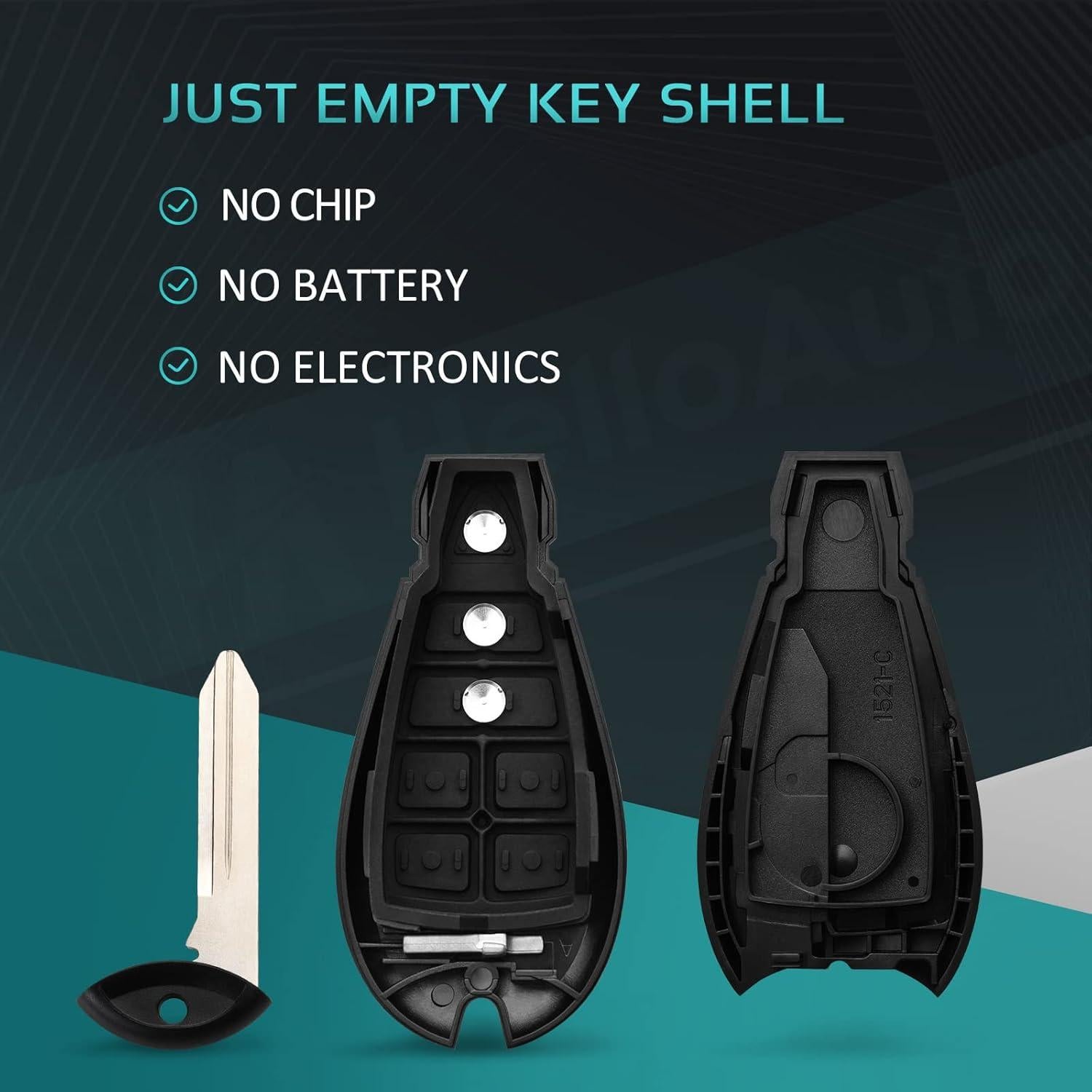 Cubierta de llavero HelloAuto para Dodge Ram 1500 13-21