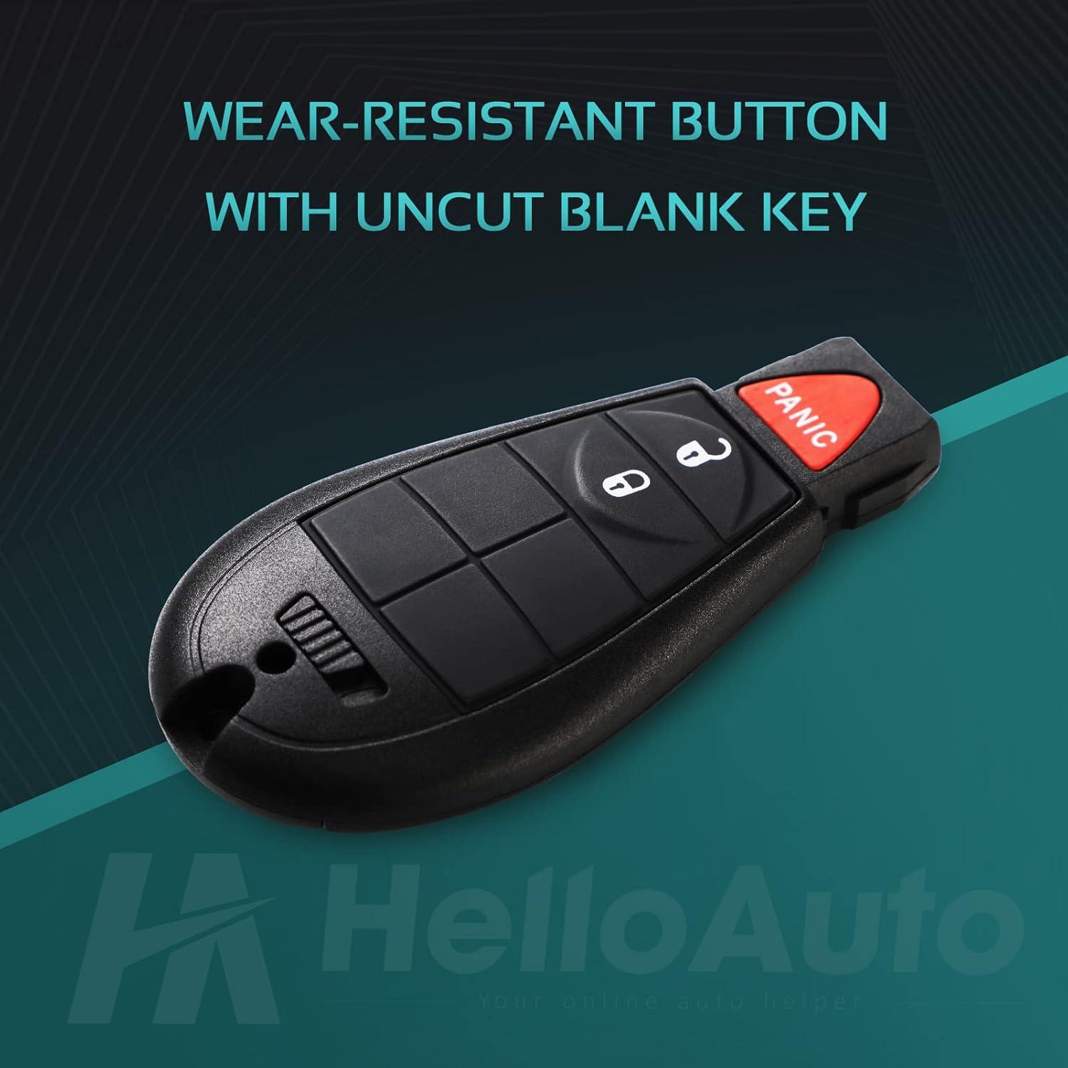 Cubierta de llavero HelloAuto para Dodge Ram 1500 13-21