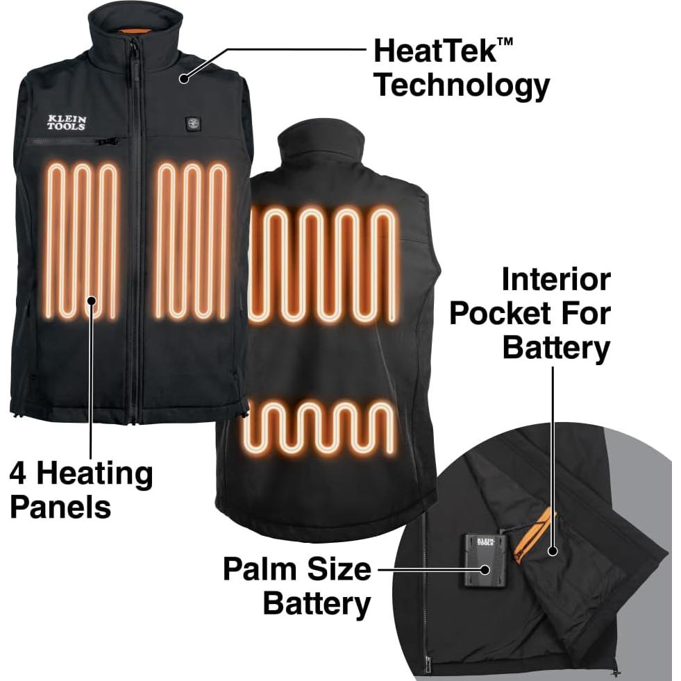Chaleco Térmico Ligero Klein Tools 60953 con Batería Incluida