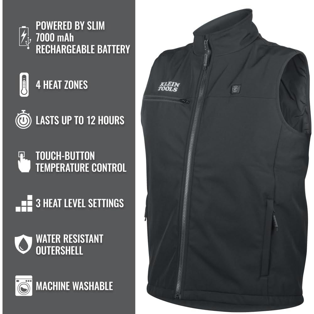 Chaleco Térmico Ligero Klein Tools 60953 con Batería Incluida
