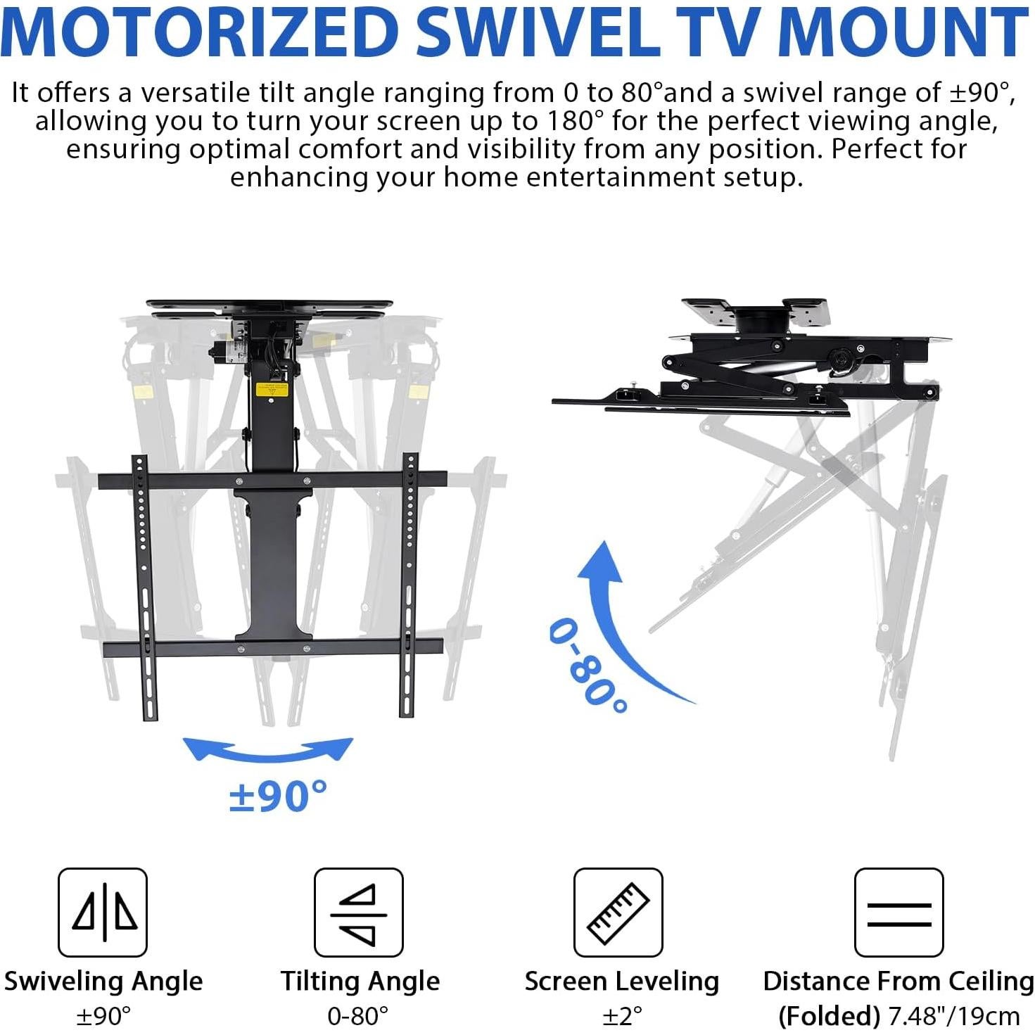 Soporte de TV Eléctrico TOPSKY TV02.01 32-75" Plegable