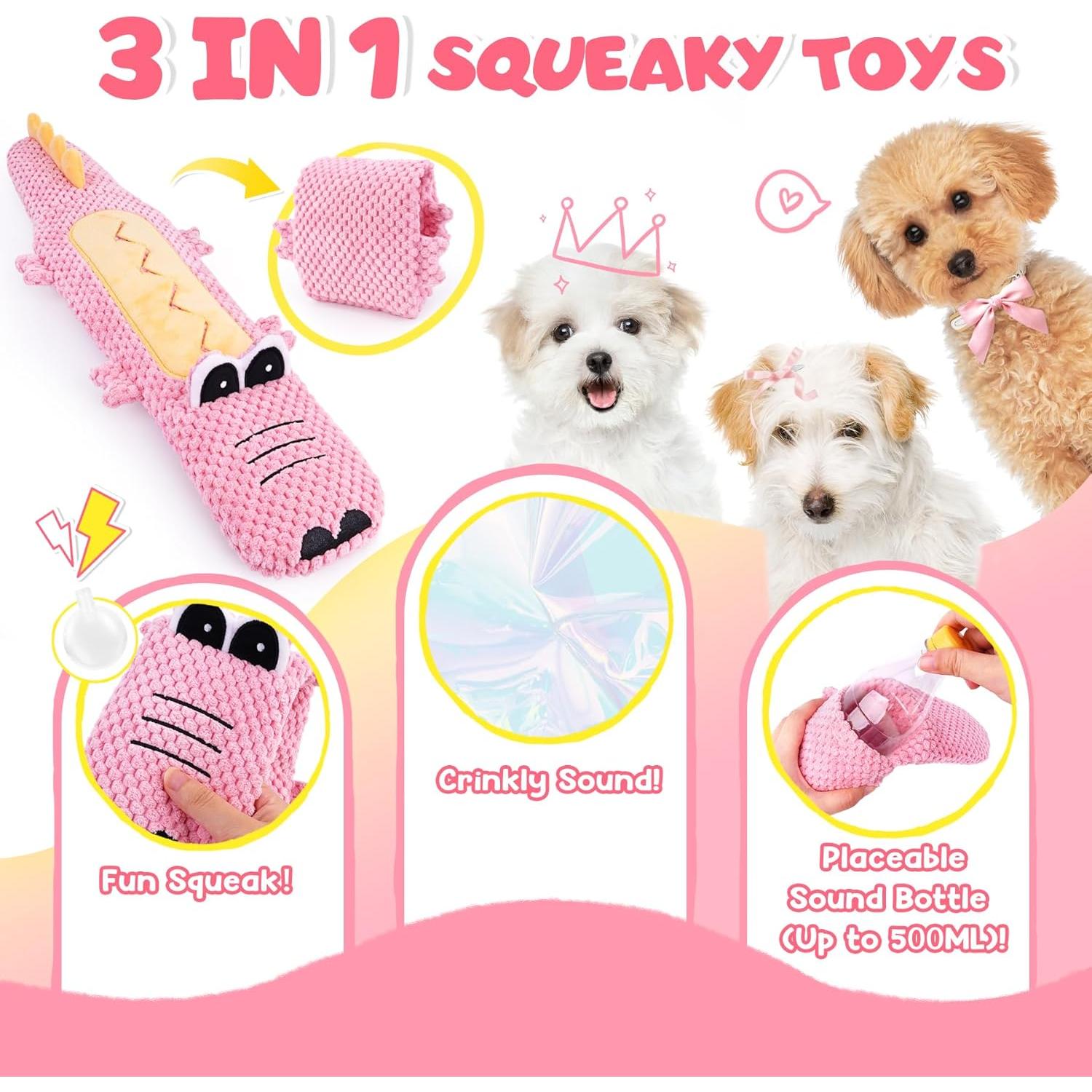 Set de Juguetes para Cachorros KIPRITII 25 Piezas Rosado