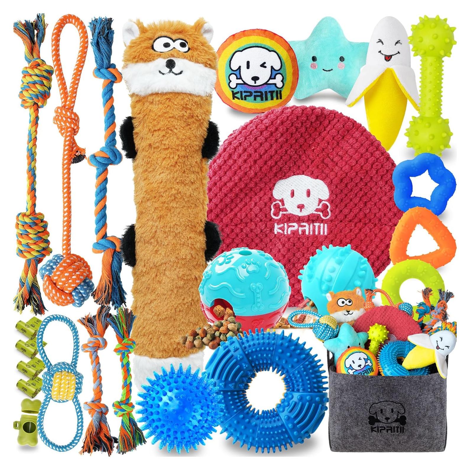 Juguetes para Cachorros KIPRITII - Paquete de 25 Piezas Variadas