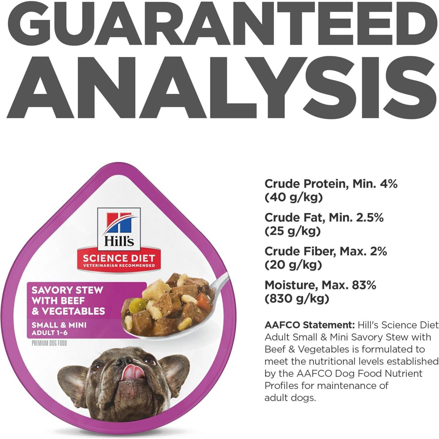 Comida Húmeda para Perros Hill's Science Diet 12x99g Estofado