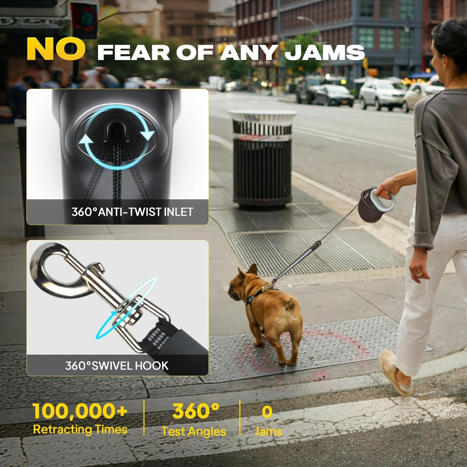 Correa Retráctil para Perros Fida 9m Resistente hasta 50kg