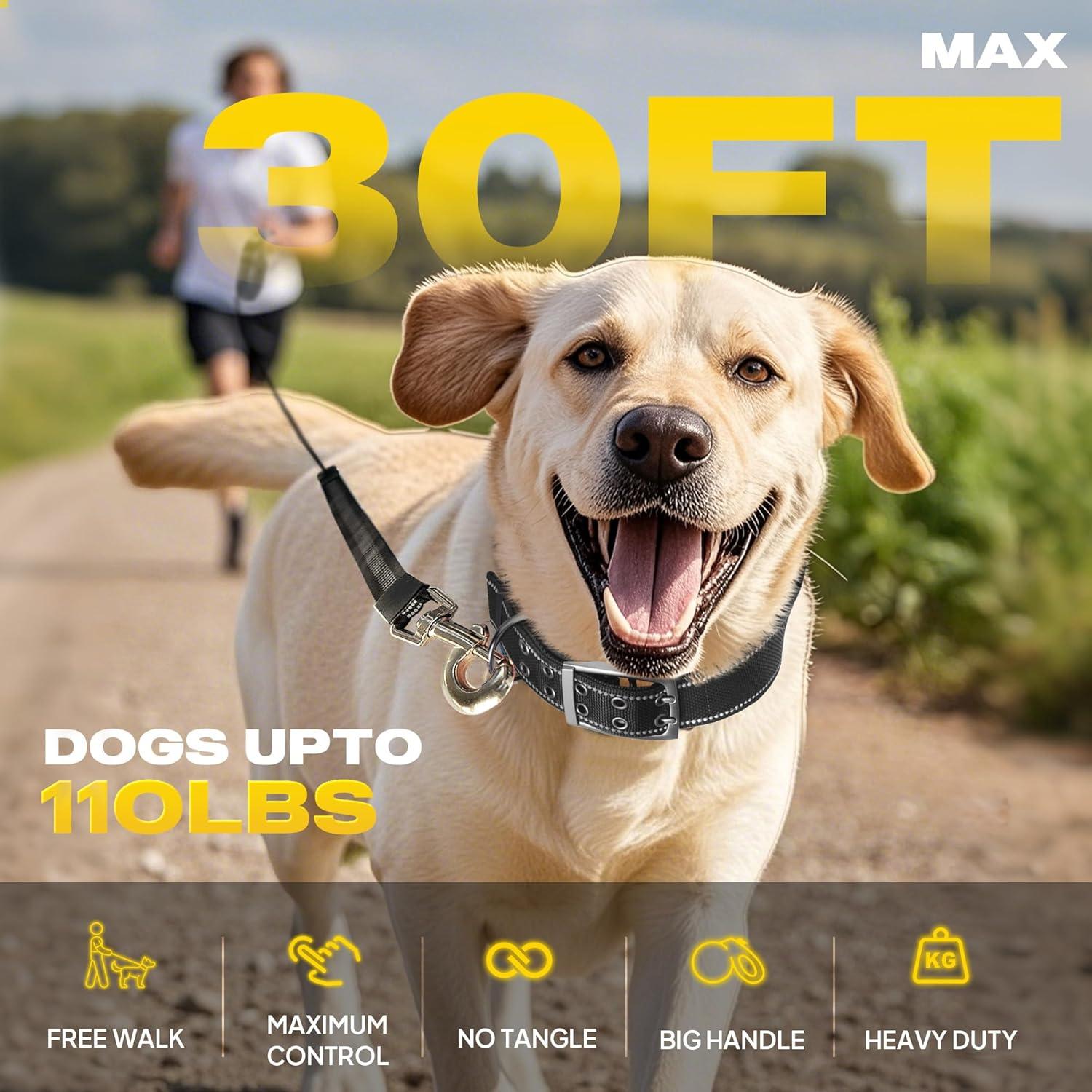 Correa Retráctil para Perros Fida 9m Resistente hasta 50kg