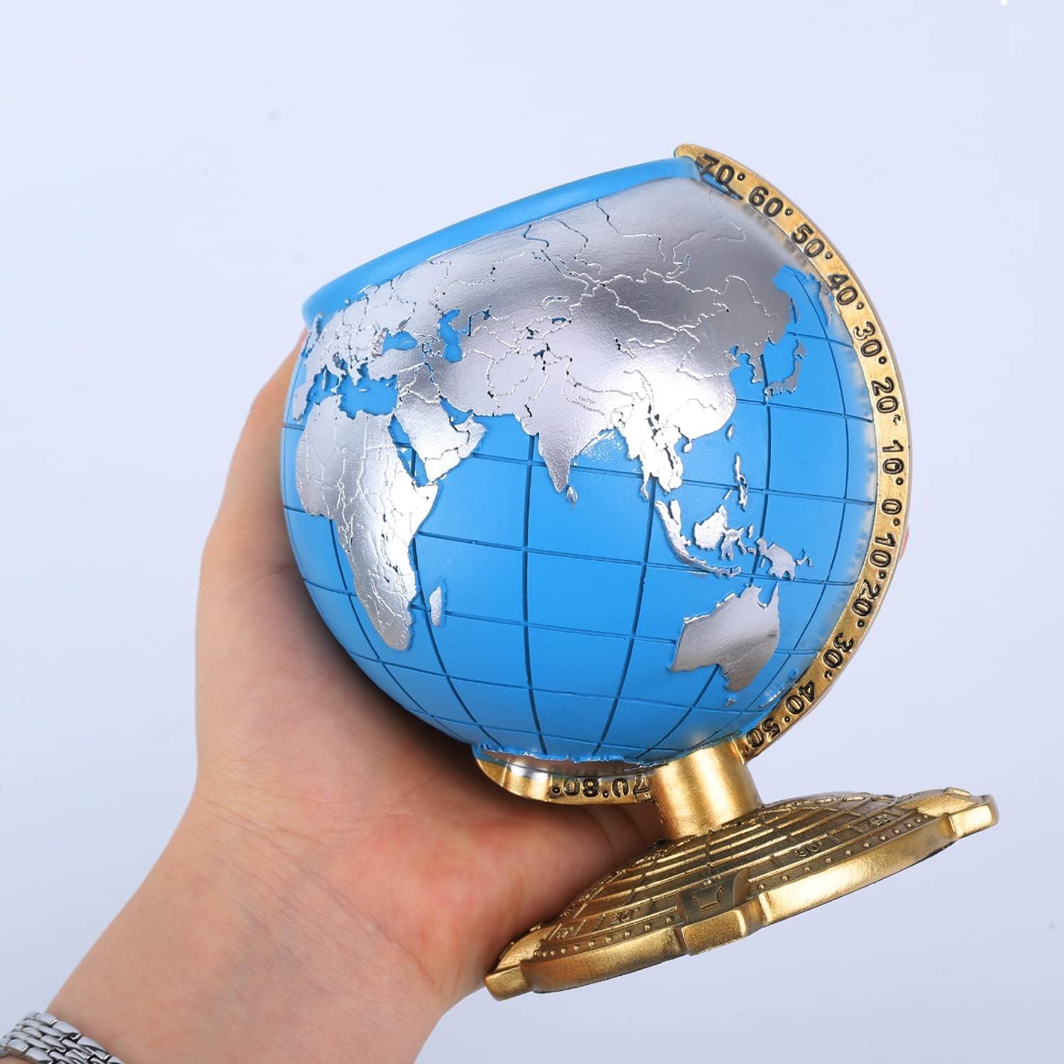 Soporte para bolígrafos en forma de globo Amoysanli Azul