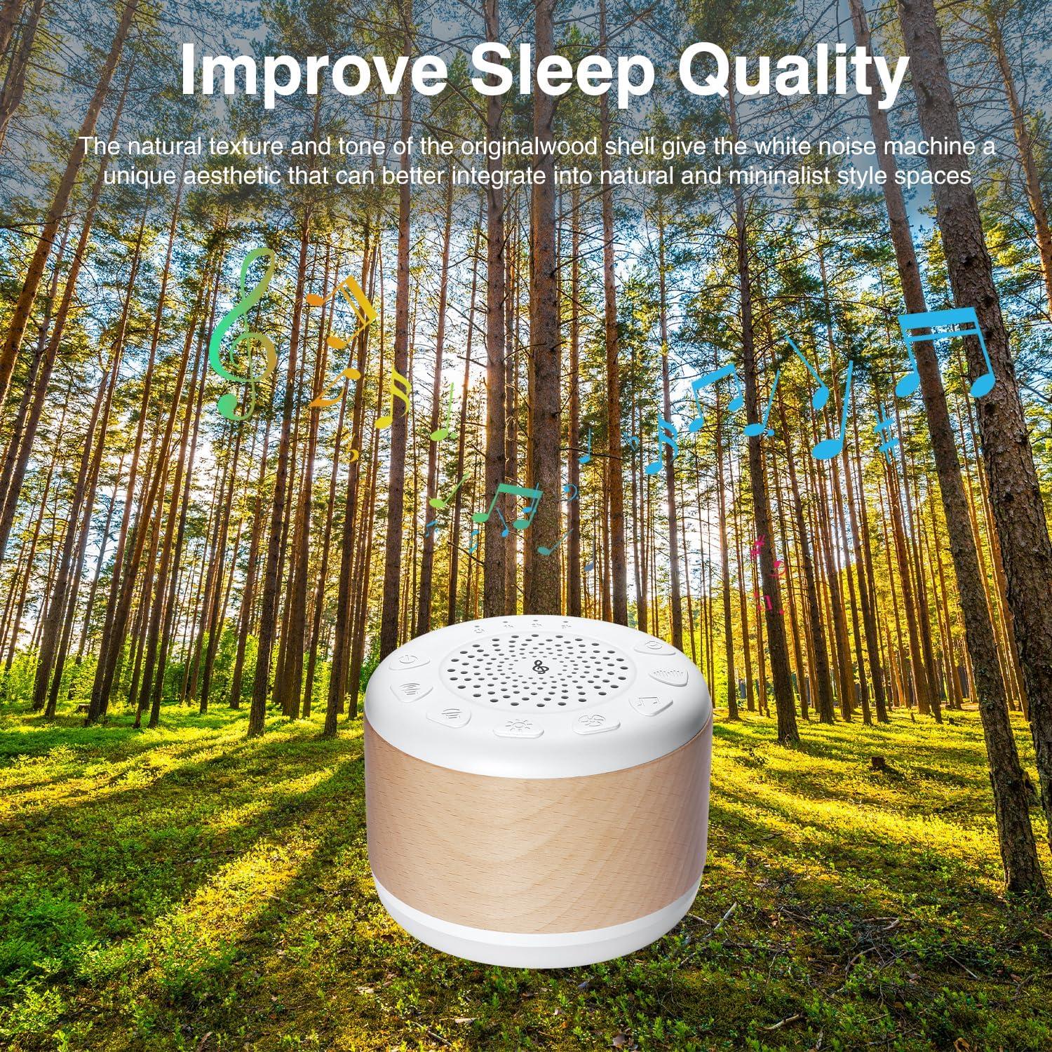 Máquina de Sonido Blanco Monerr YIK-SM con Luz Nocturna 24 Sonidos