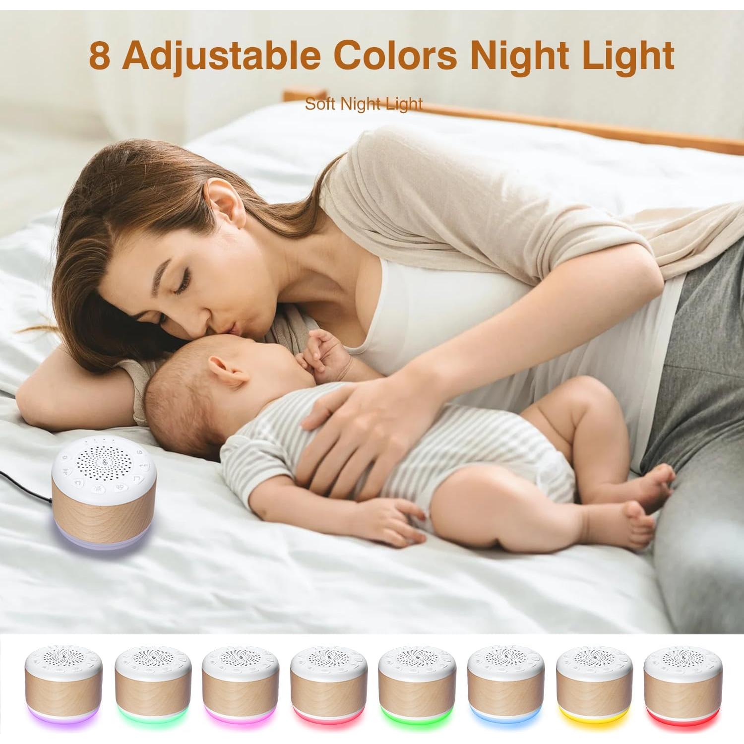 Máquina de Sonido Blanco Monerr YIK-SM con Luz Nocturna 24 Sonidos