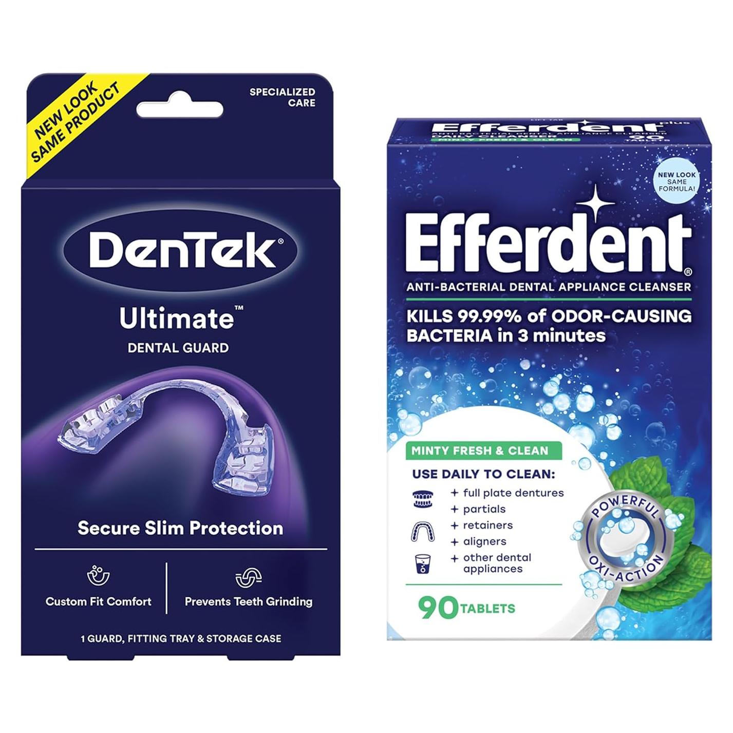 Protector Dental DenTek Ultimate Guard + Tabletas Limpiadoras 90ct