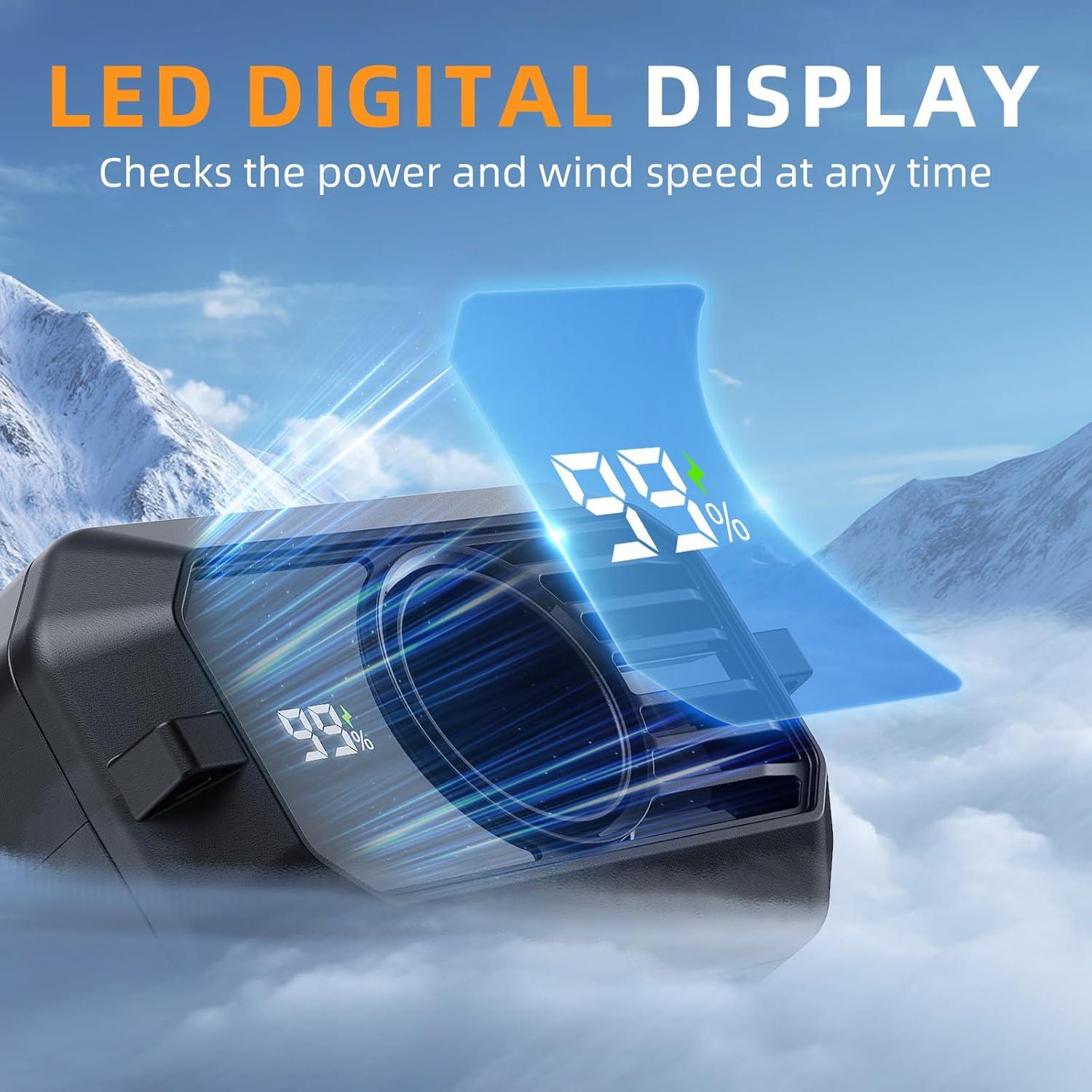 Ventilador Portátil ASNUG M39 Recargable 10000mAh 10 Velocidades