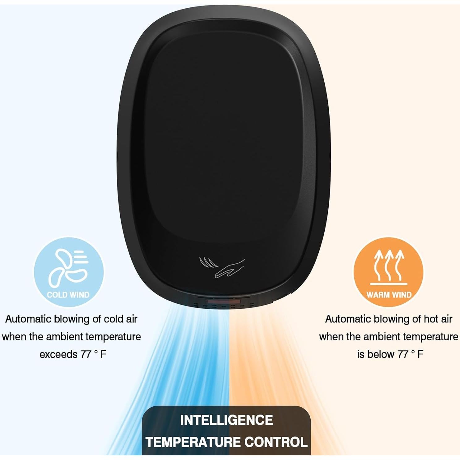 Secador de manos automático Oxassessly 2501GR con filtro HEPA