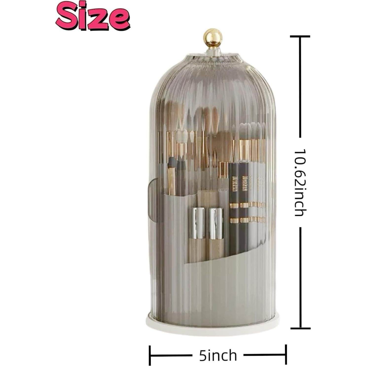 Soporte de Cepillo de Dientes Cubierto Aimery 12.7x26.9 cm Transparente
