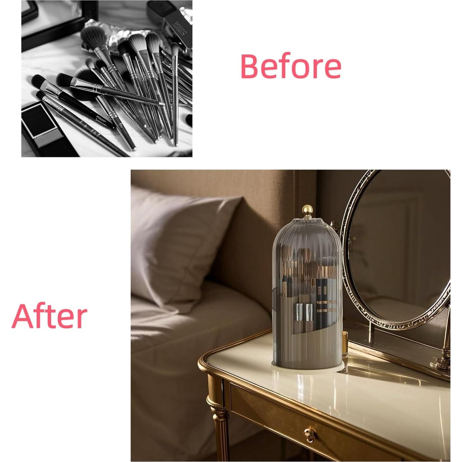 Soporte de Cepillo de Dientes Cubierto Aimery 12.7x26.9 cm Transparente