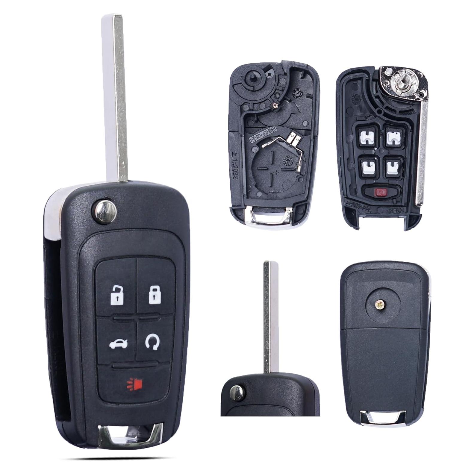 Funda de llavero SUPALAND para Chevy 2010-2019 5 botones