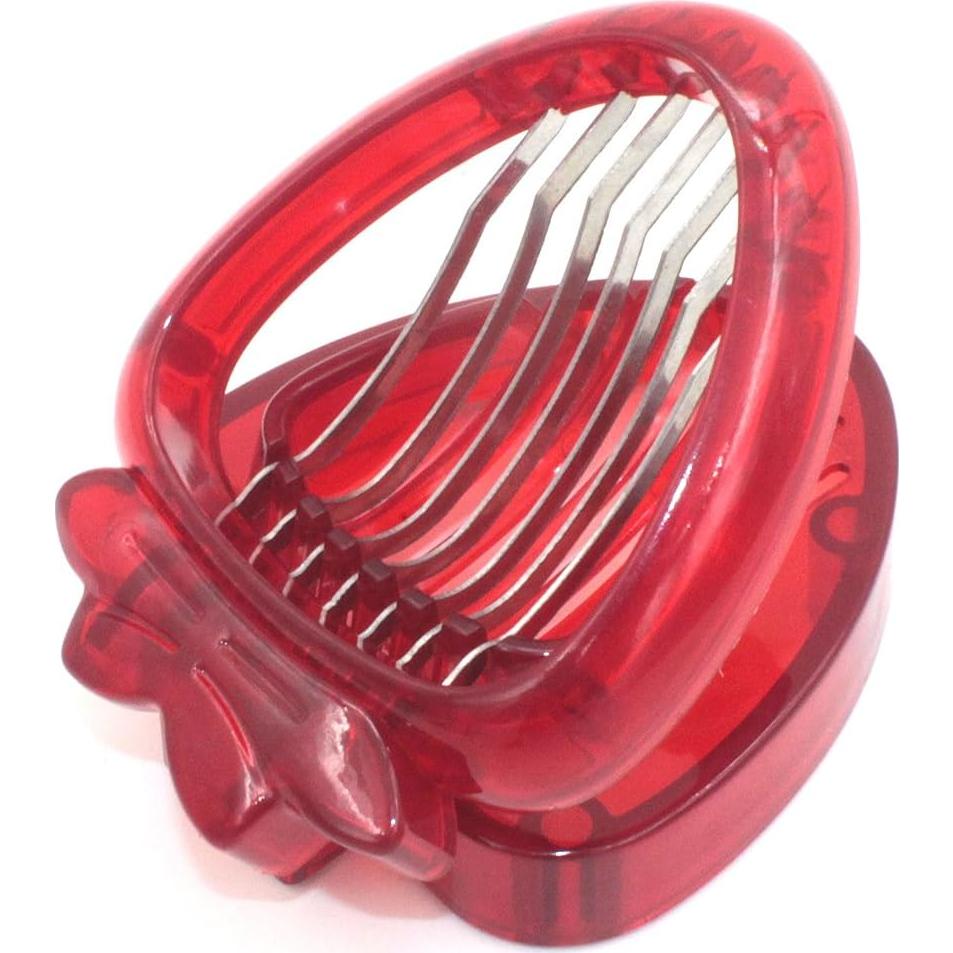 Cortador de Fresas Manual ZRAMO con 7 Cuchillas de Acero Inoxidable