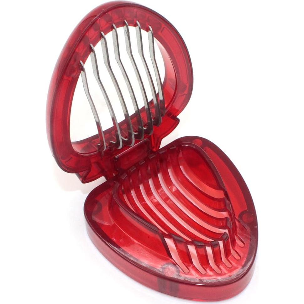 Cortador de Fresas Manual ZRAMO con 7 Cuchillas de Acero Inoxidable