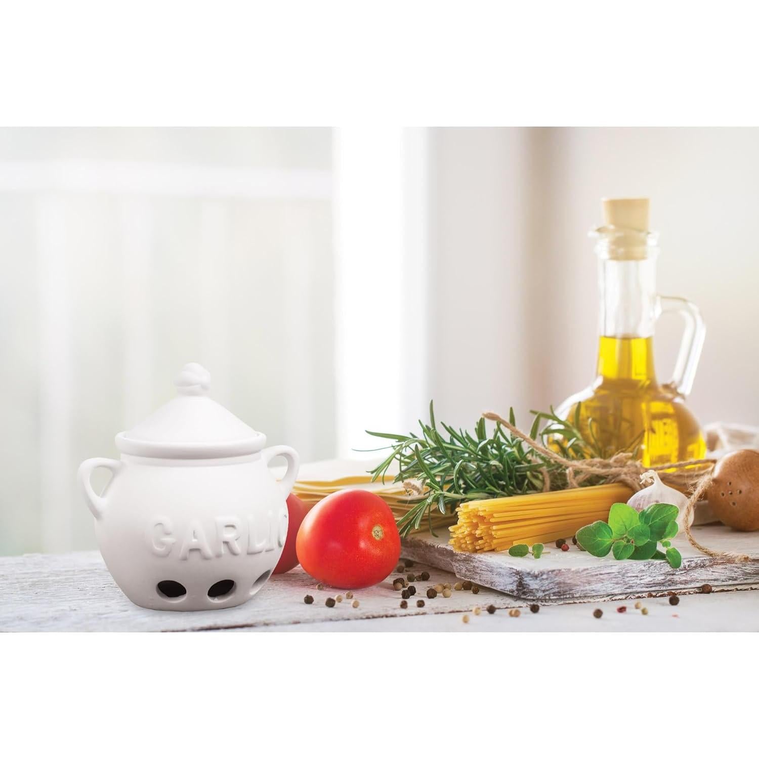 Conservador de Ajo Fantes Cerámica Sin Esmalte 11.43x13.34cm