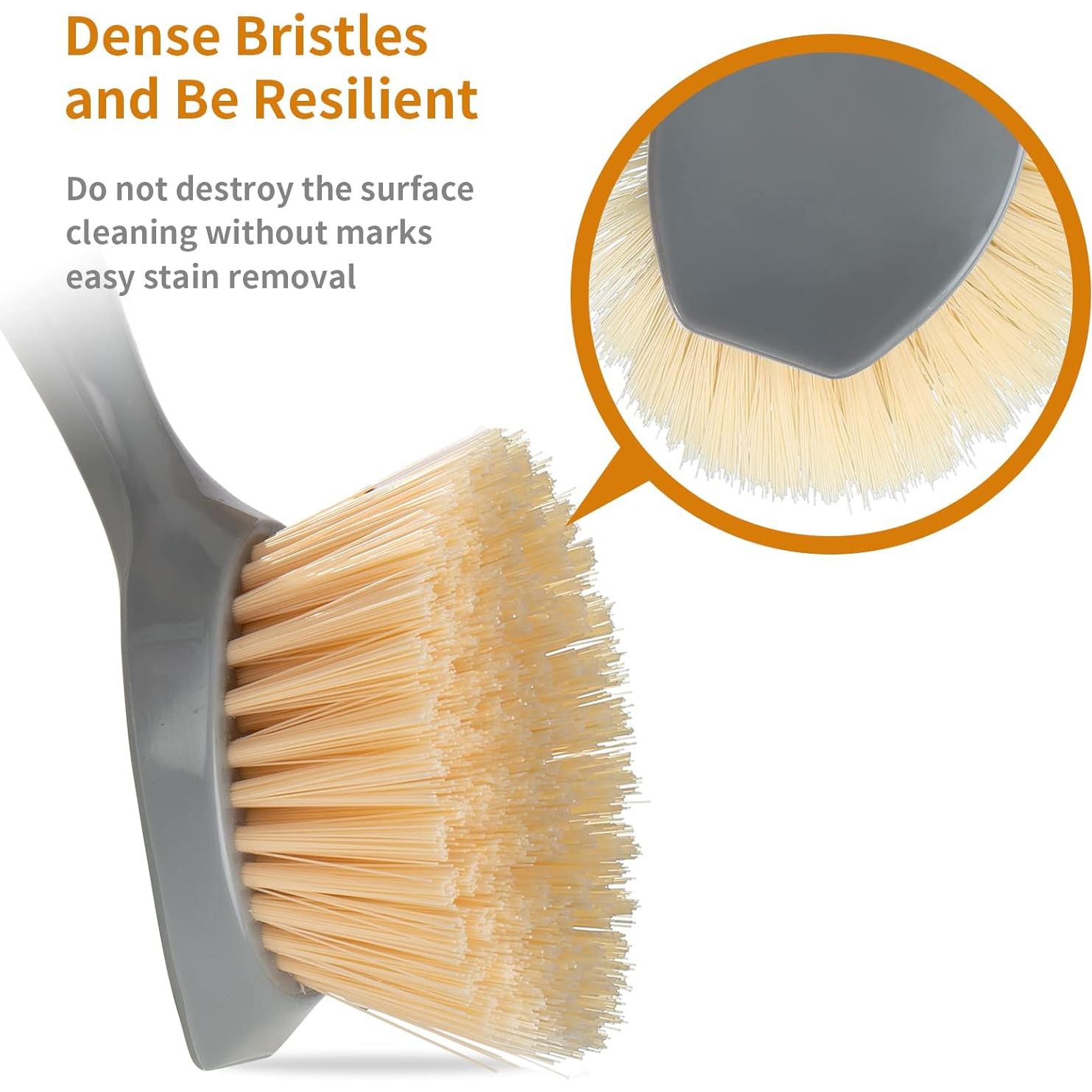 Juego de 2 Cepillos de Cocina Songtaste con Mango de Bambú