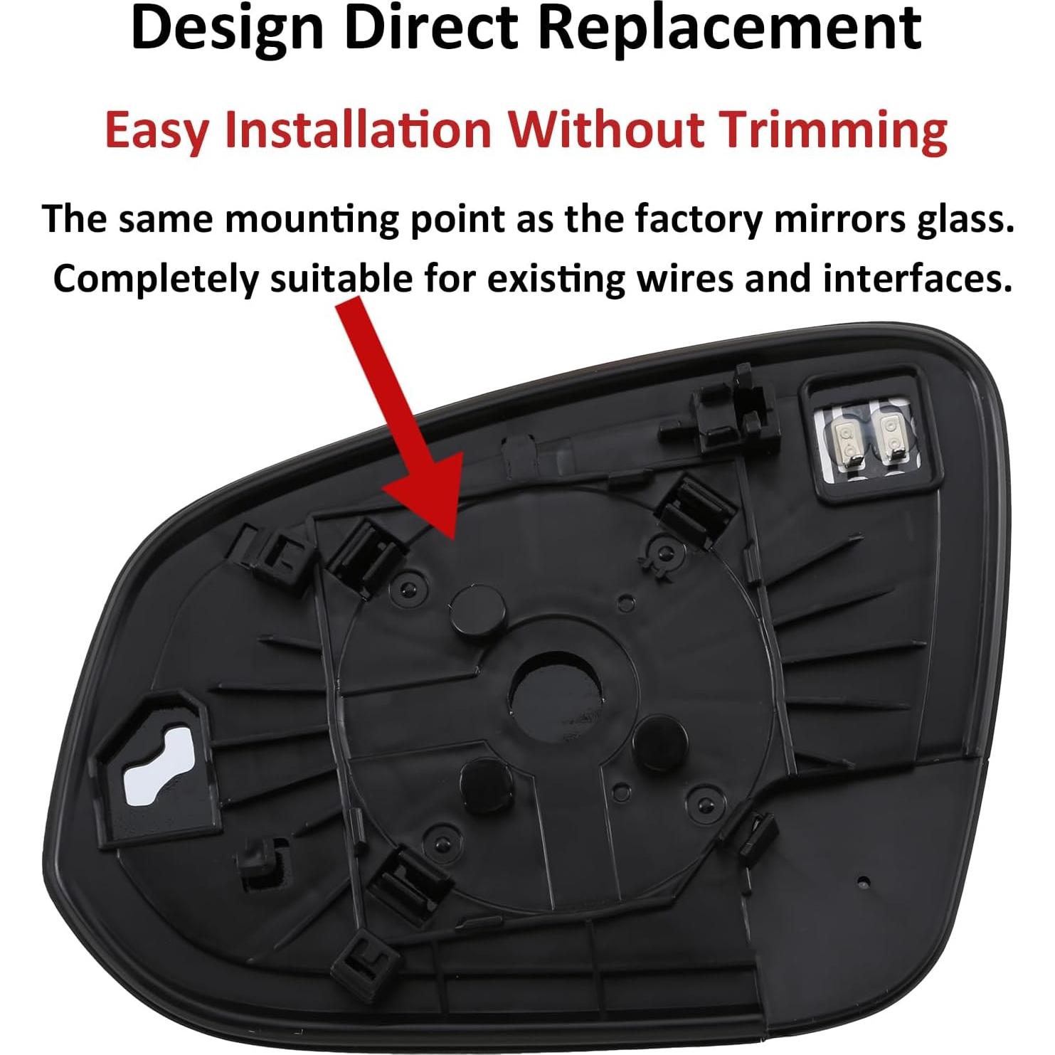 Cristal Espejo Lateral Derecho Toyota Hilux 2015-2019 - Calefacción
