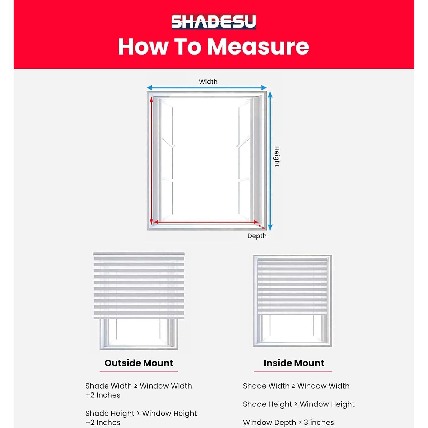 SHADESU Zebra Blinds for Windows Cordless Indoor, Light Filtering Shades, Sliding Door Use, Persianas Modernas, Easy Install (White Color) (Height from 20 Inch to 72 Inch) (20 Inch Width)