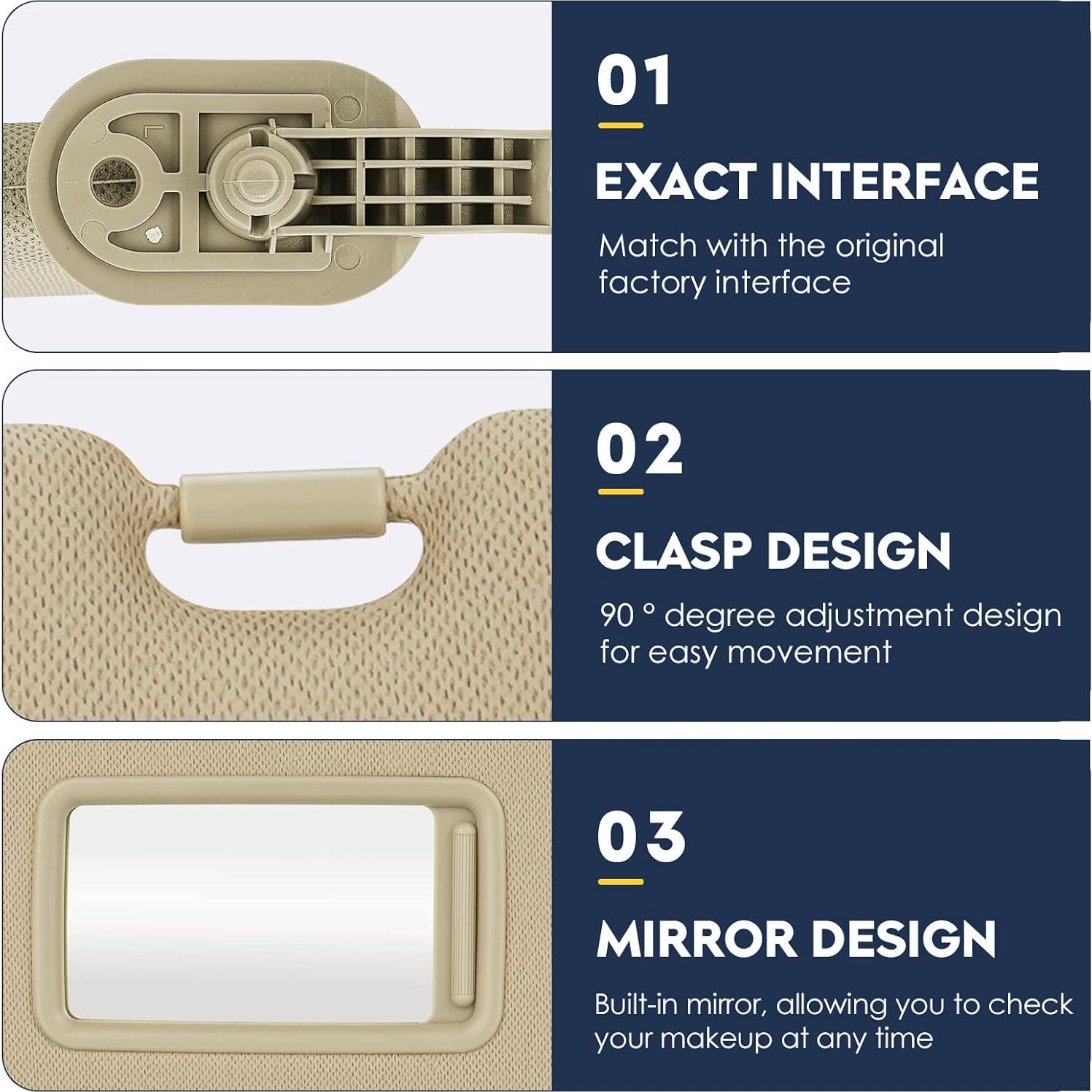 Visera Hyundai Elantra 2011-2015 Beige Reemplazo 85210