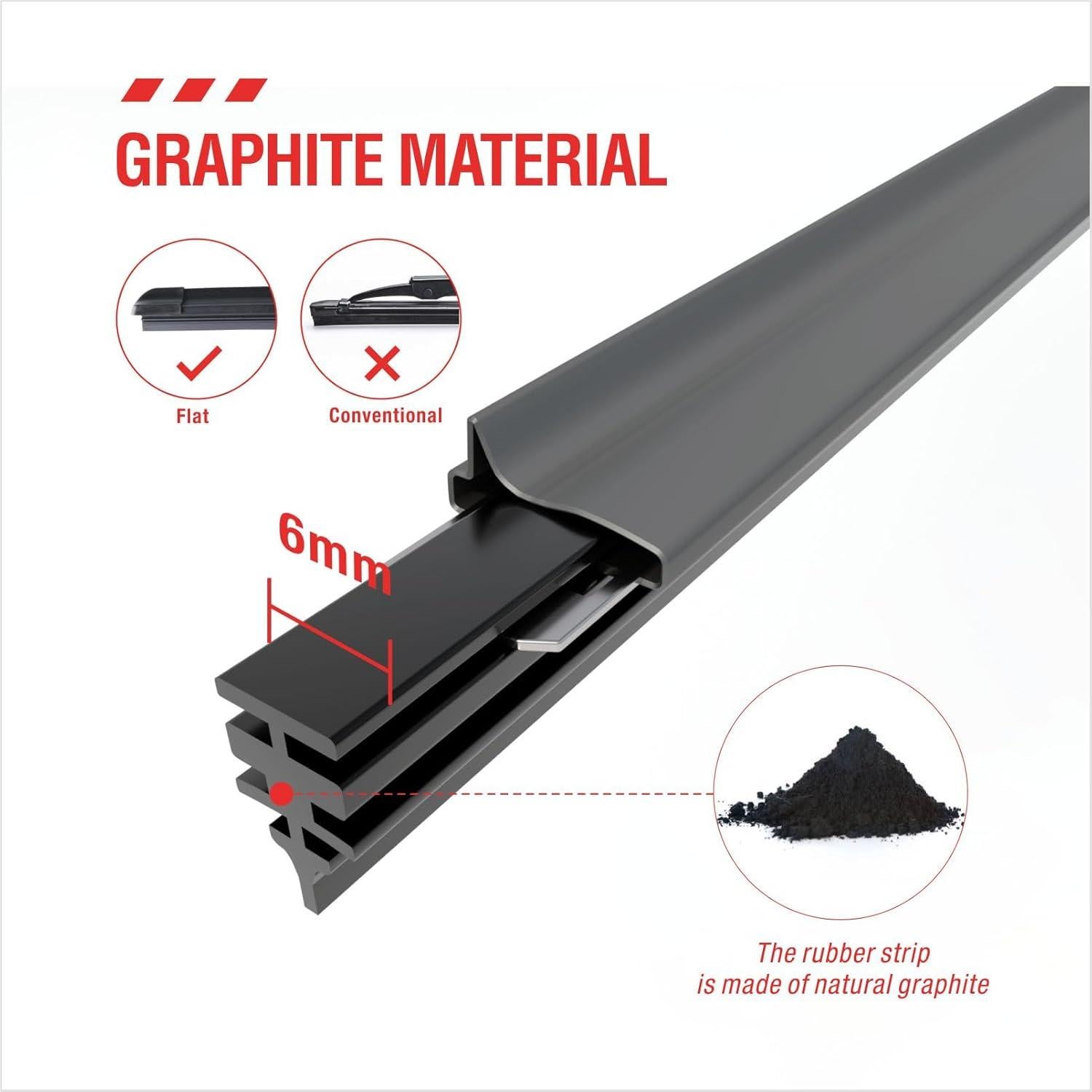 Recambios de Limpiaparabrisas 4 Pcs BERG REGEN 66 cm Ajustables