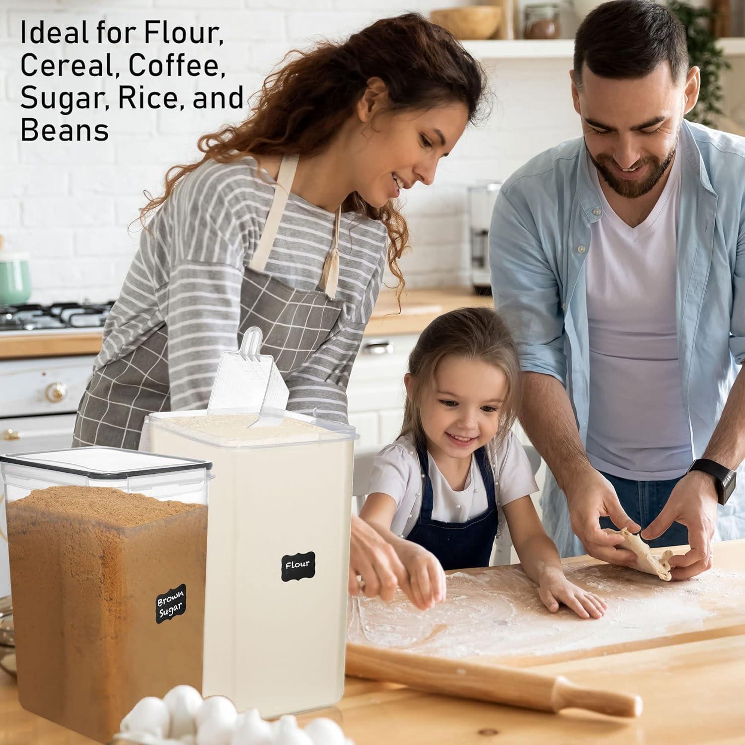 Contenedores de Almacenamiento Herméticos 8.5L 2PC Pluma Blanca