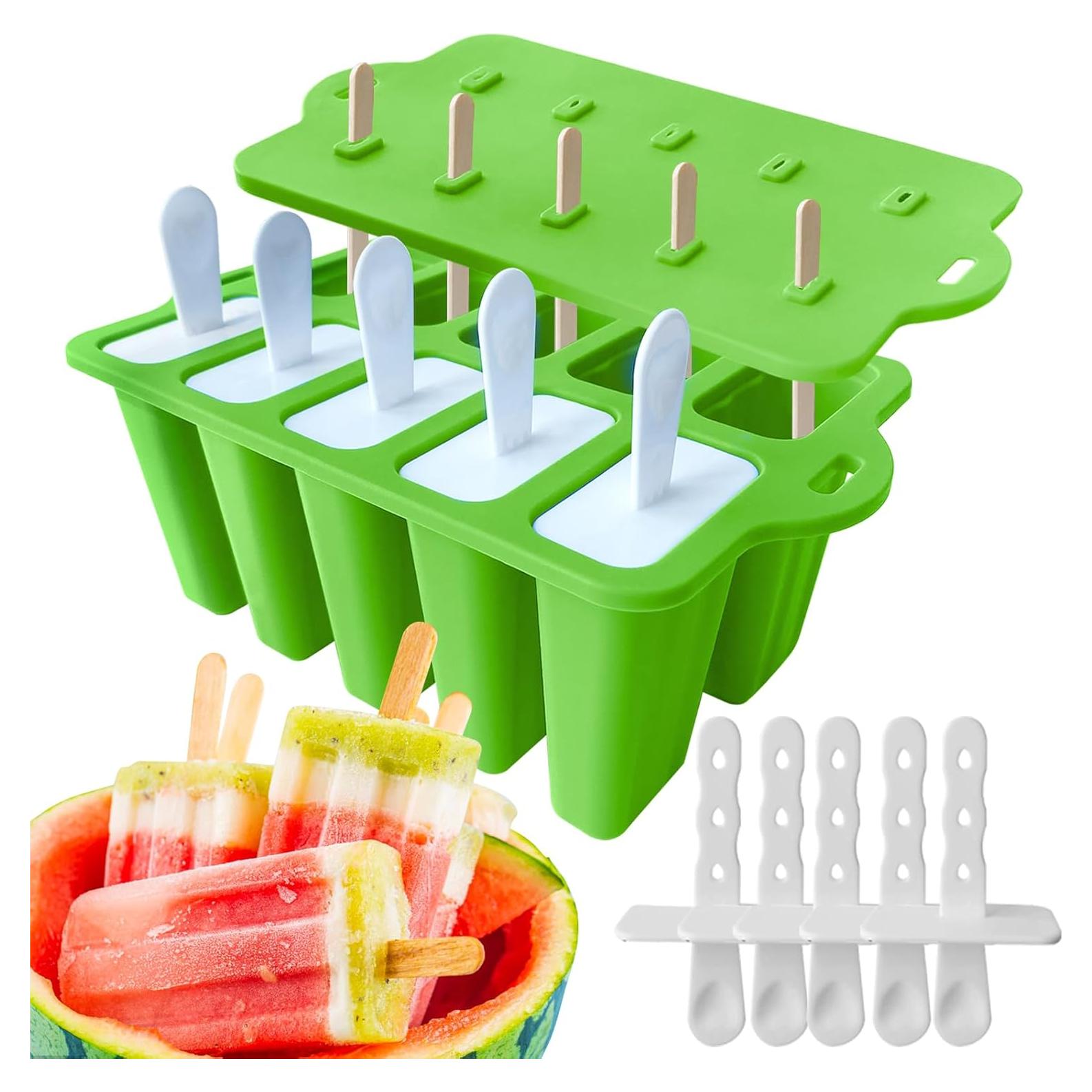 Molde de Paletas de Silicona JDH 10 Cavidades Libre de BPA