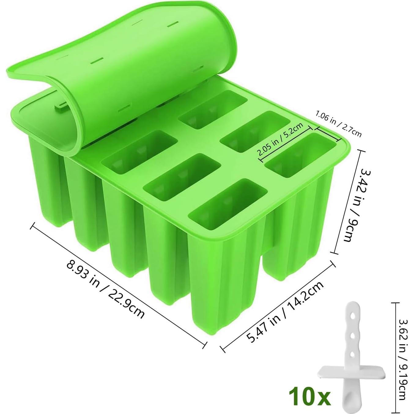 Molde de Paletas de Silicona JDH 10 Cavidades Libre de BPA