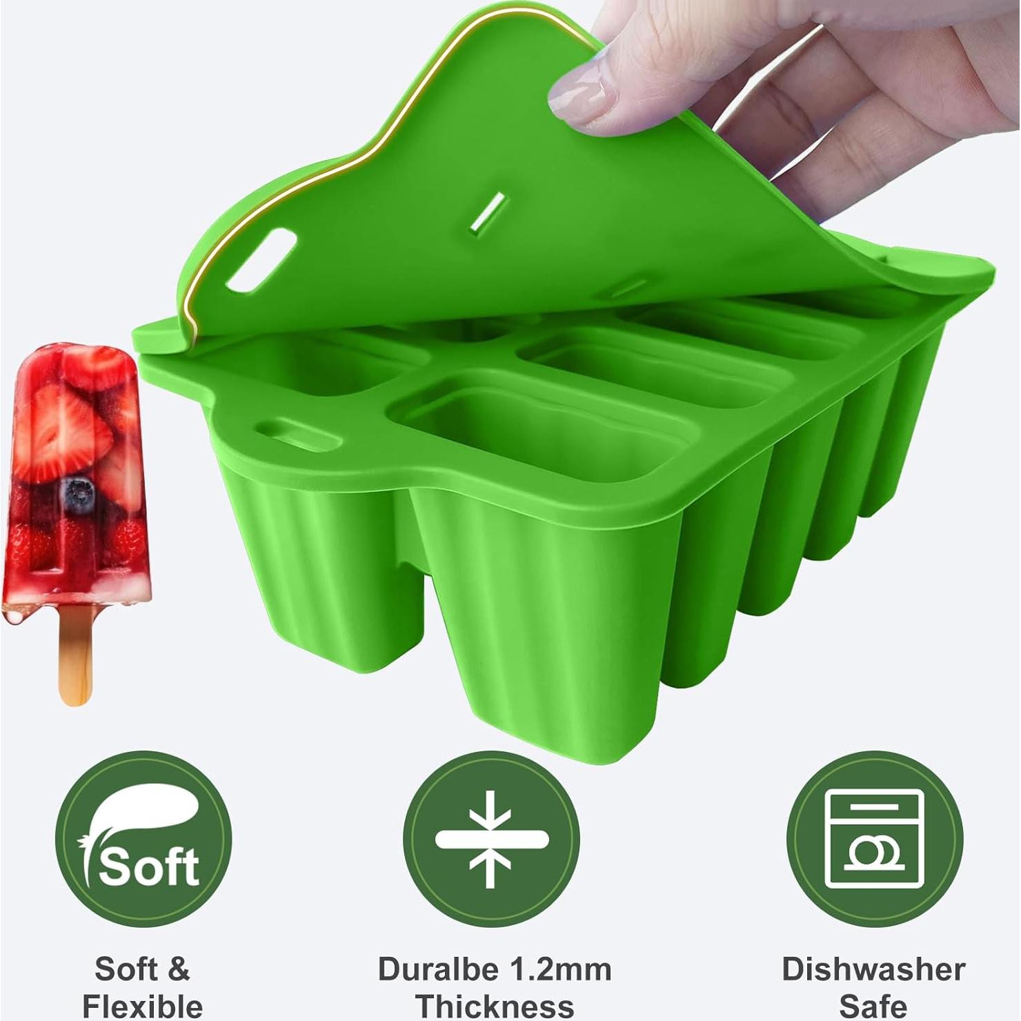 Molde de Paletas de Silicona JDH 10 Cavidades Libre de BPA