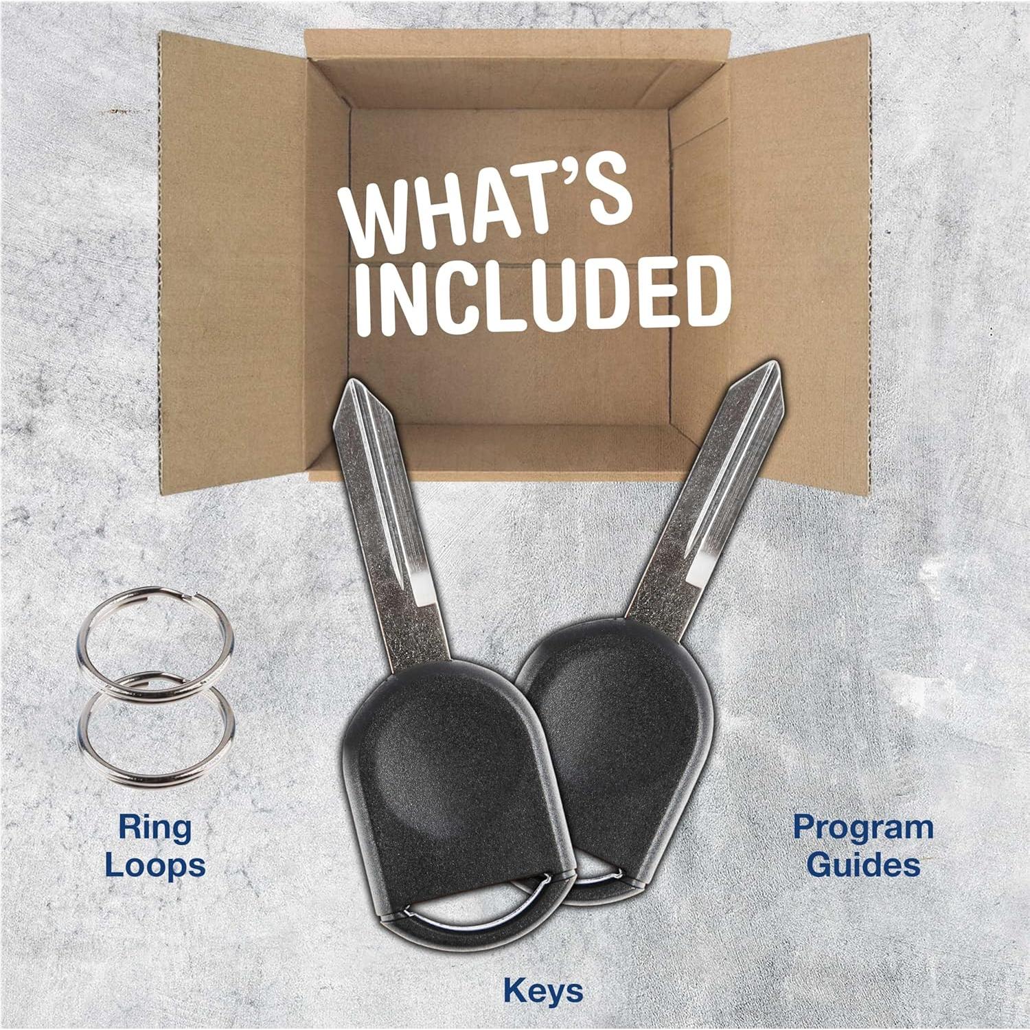 Llave Transpondedor KeylessOption para Ford 2000-2017 - 2 Pzas