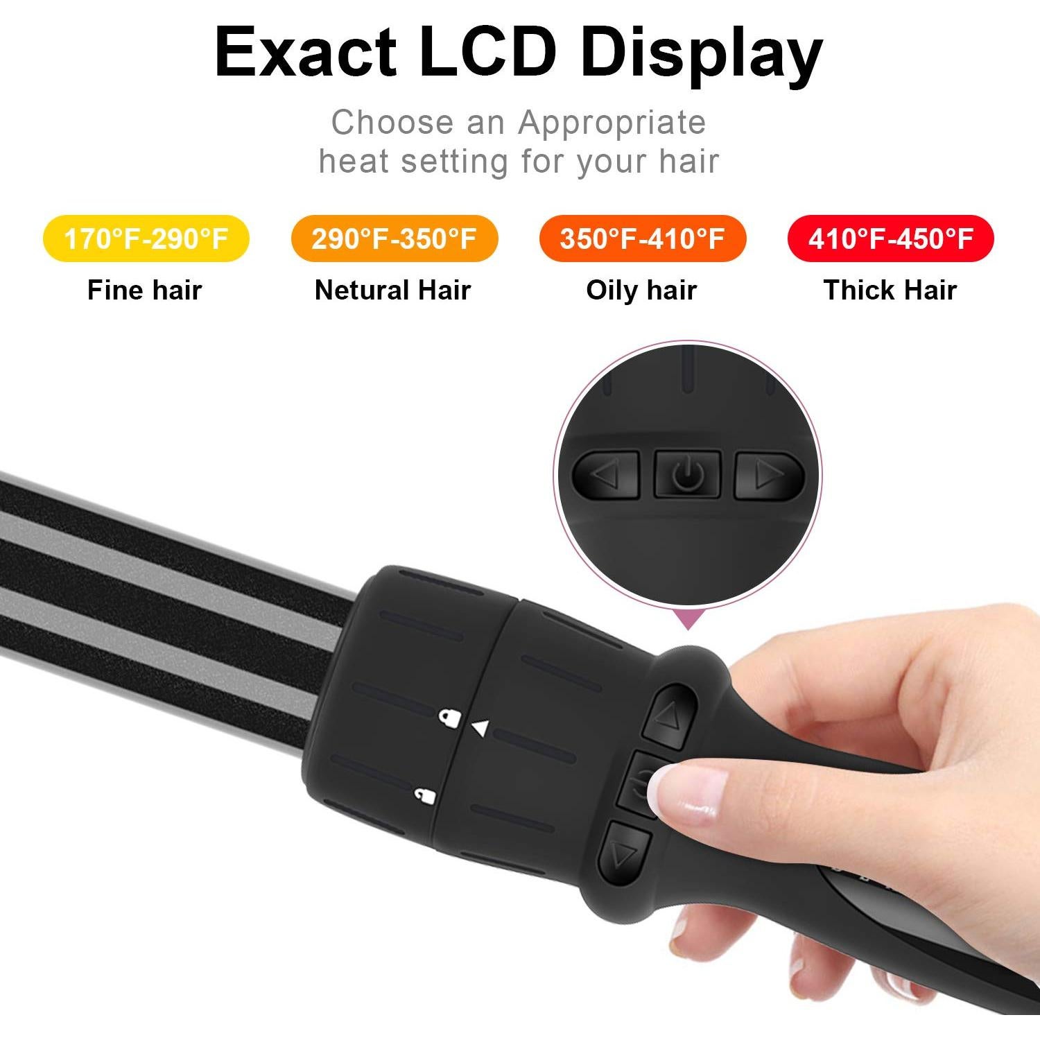 Set de Peinado 7 en 1 Parwin Pro Beauty con Barriles Intercambiables