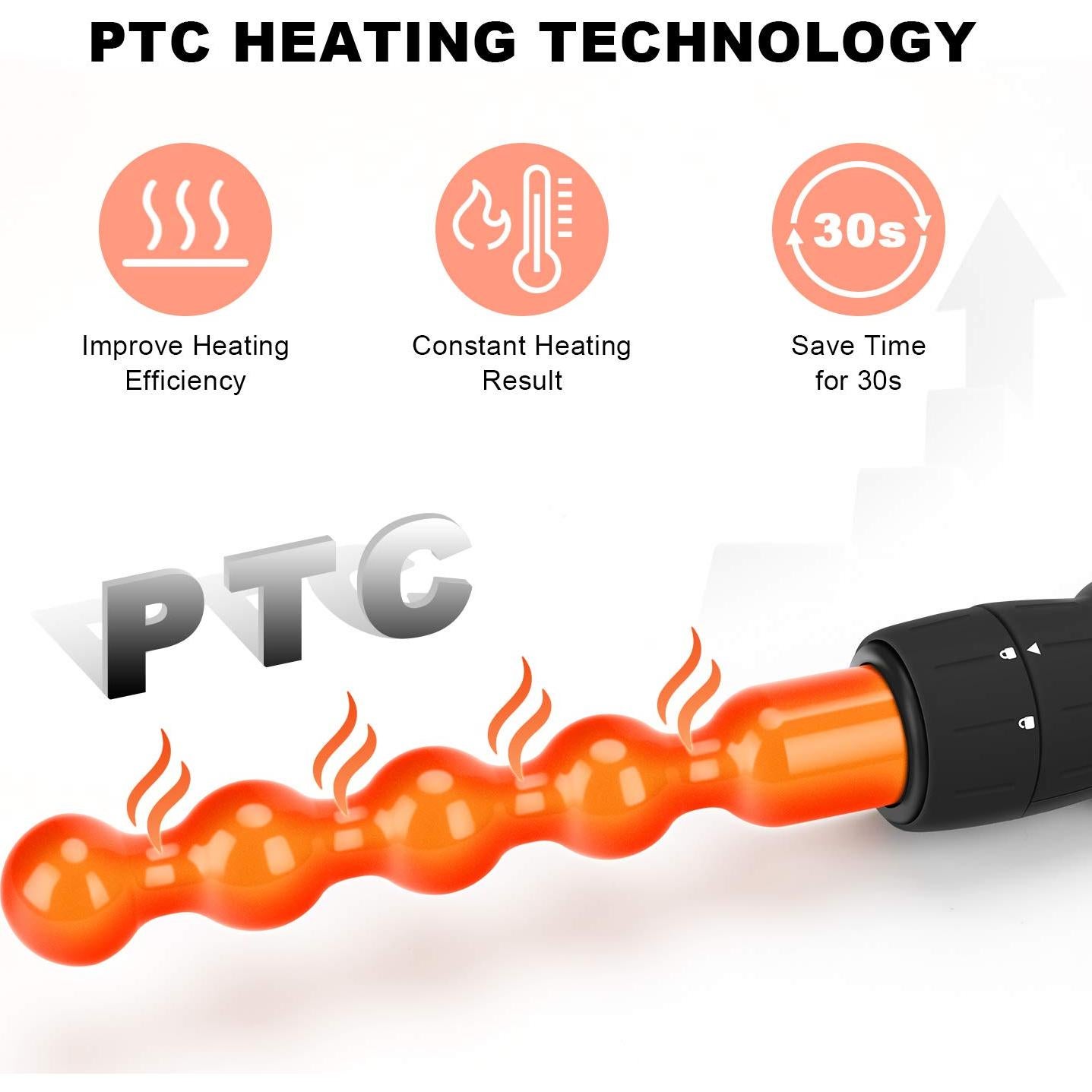 Set de Peinado 7 en 1 Parwin Pro Beauty con Barriles Intercambiables