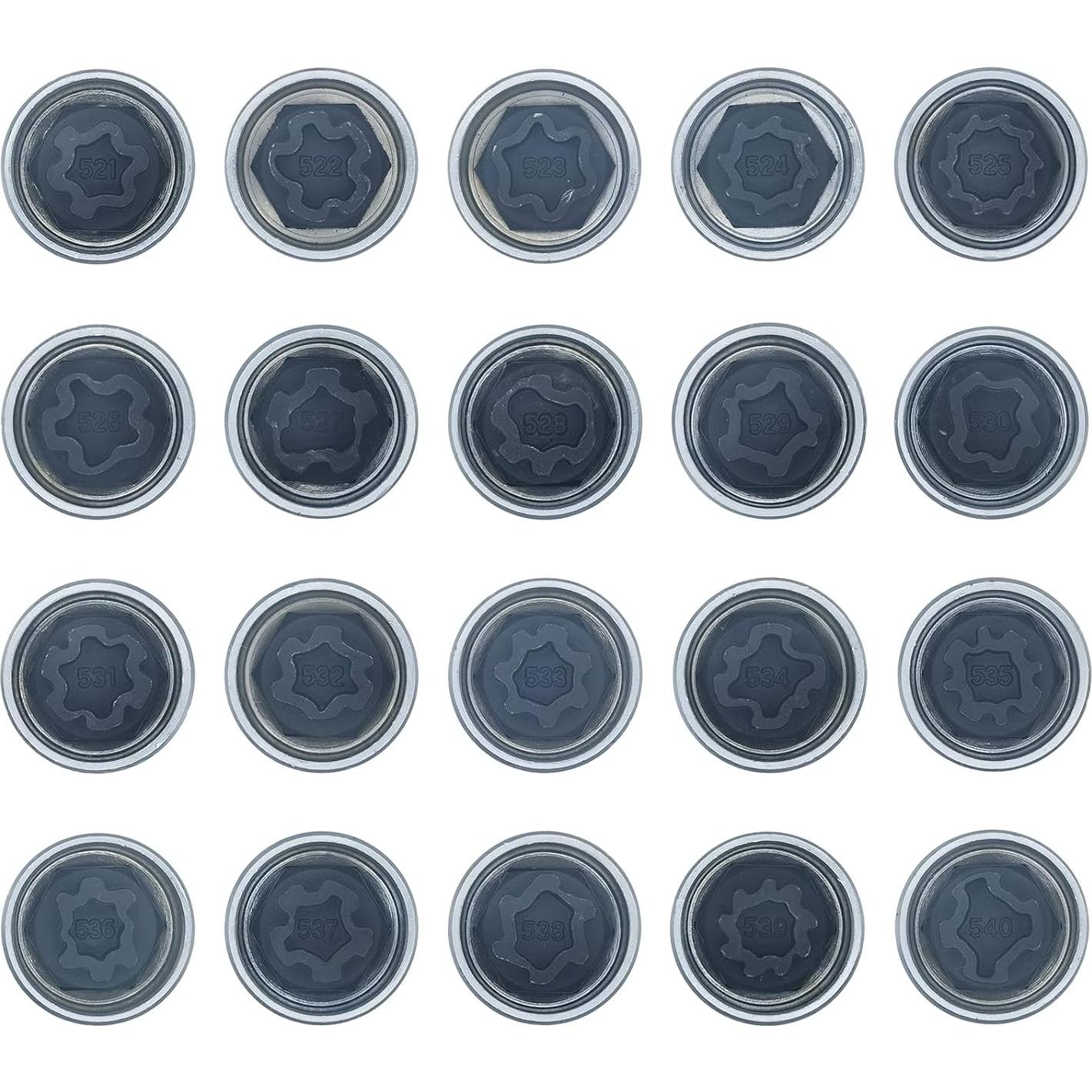 Llave de Remoción de Tuercas de Rueda DIPMOTOR 521-540 Antirrobo