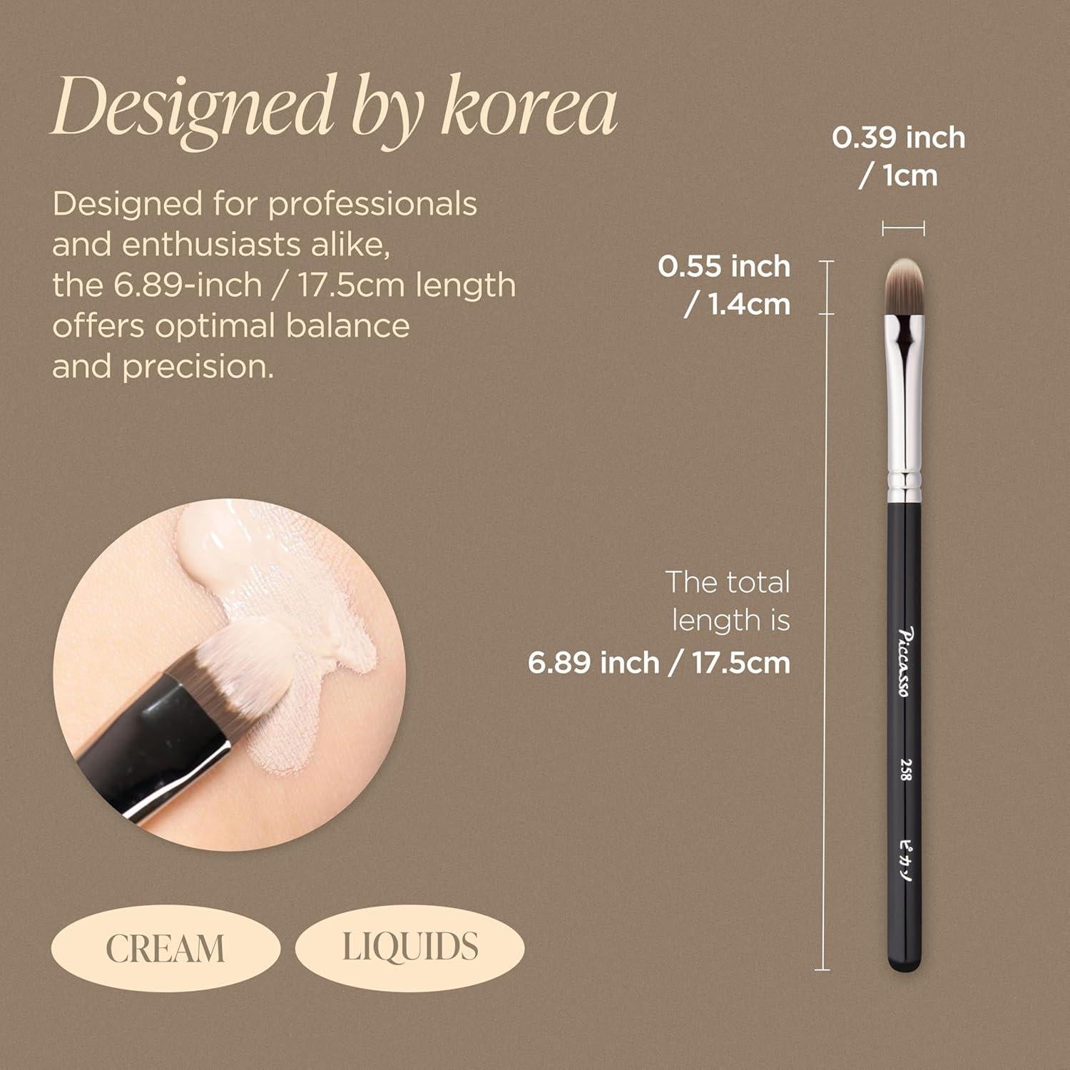 Pincel Corrector Piccasso Profesional - Aplicación Precisa K-Beauty