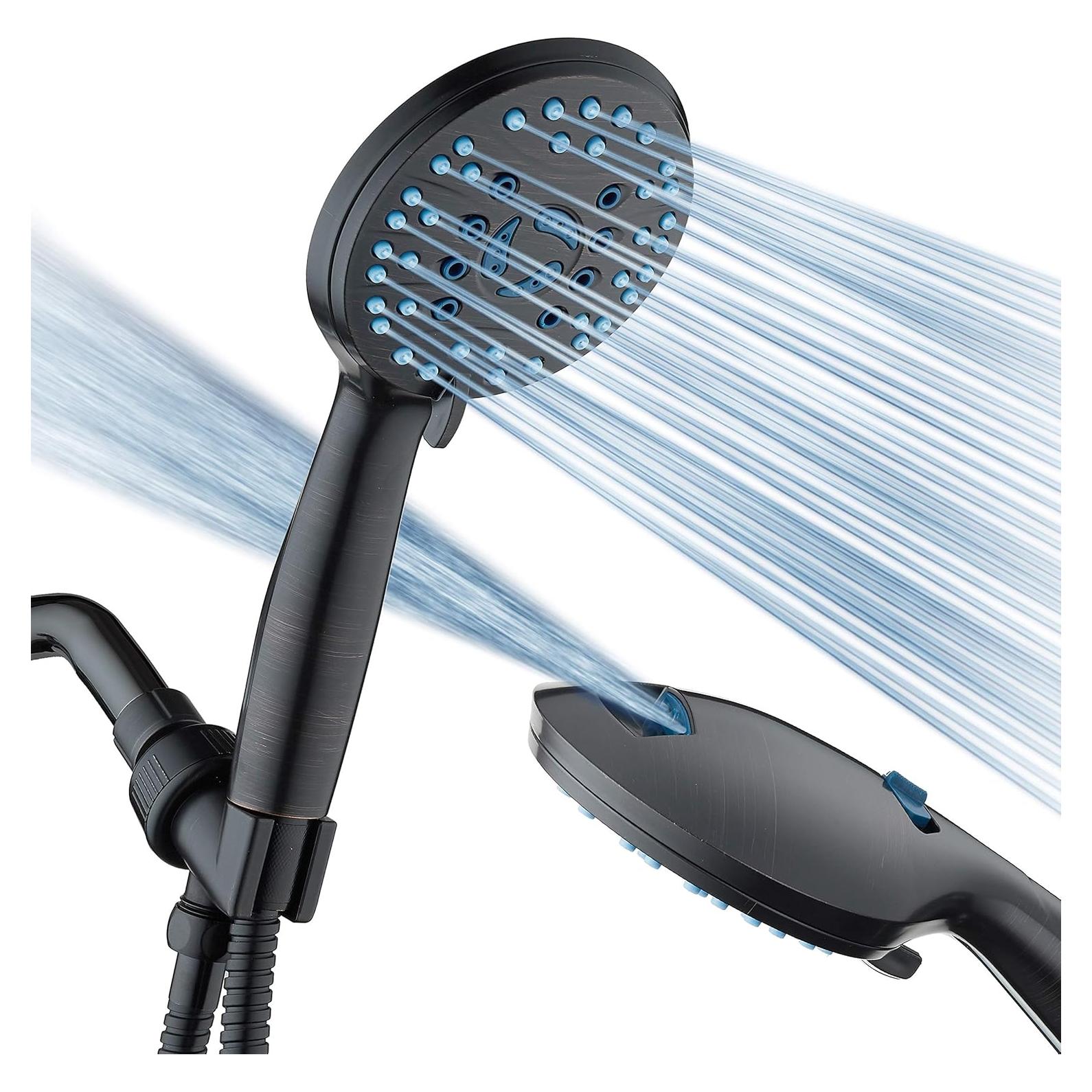 Cabezal de Ducha de Mano Hotel Spa AquaCare 8 Modos 1.8 GPM