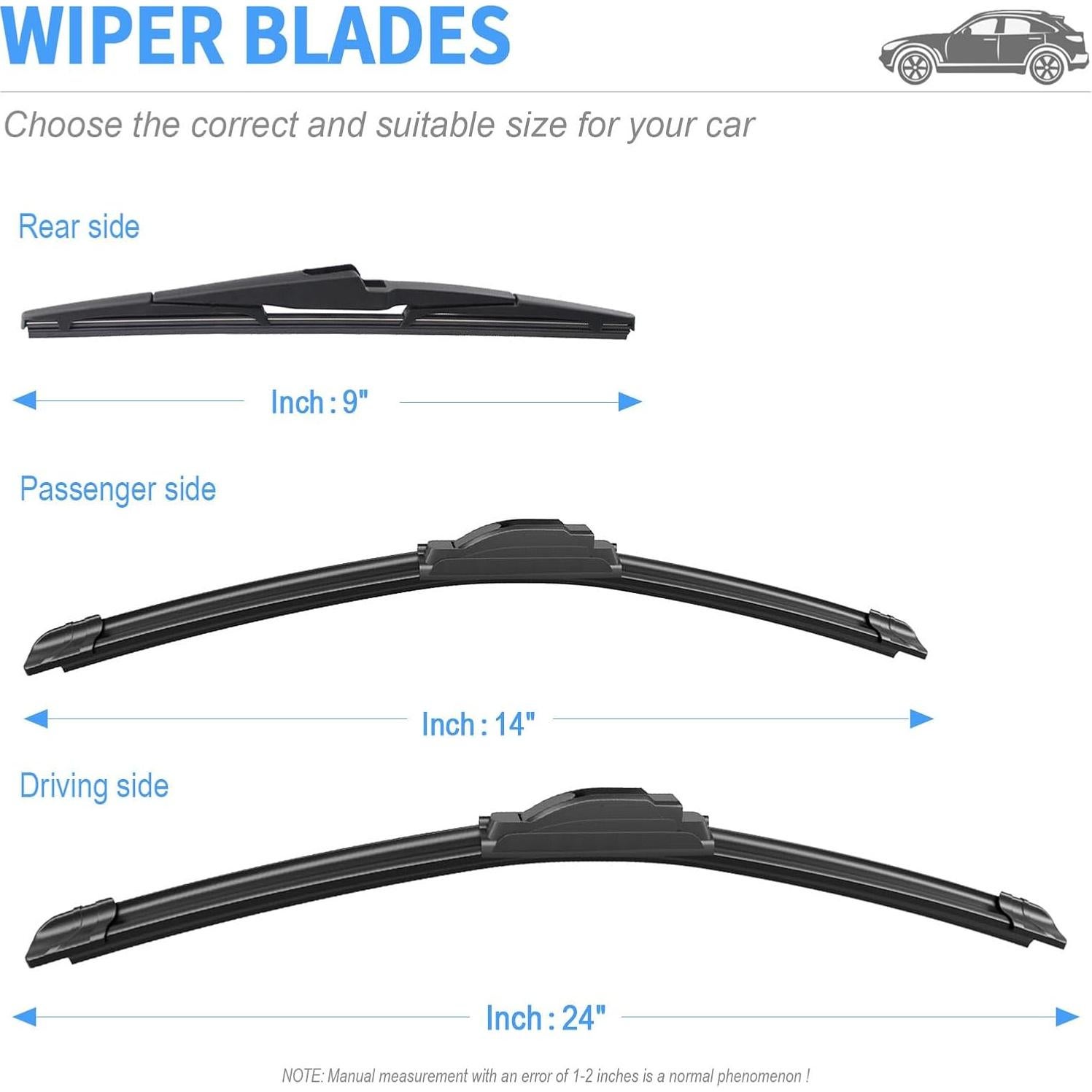 Limpiaparabrisas Gavimnal 24+14+9 cm Chevrolet Spark 2016-2022