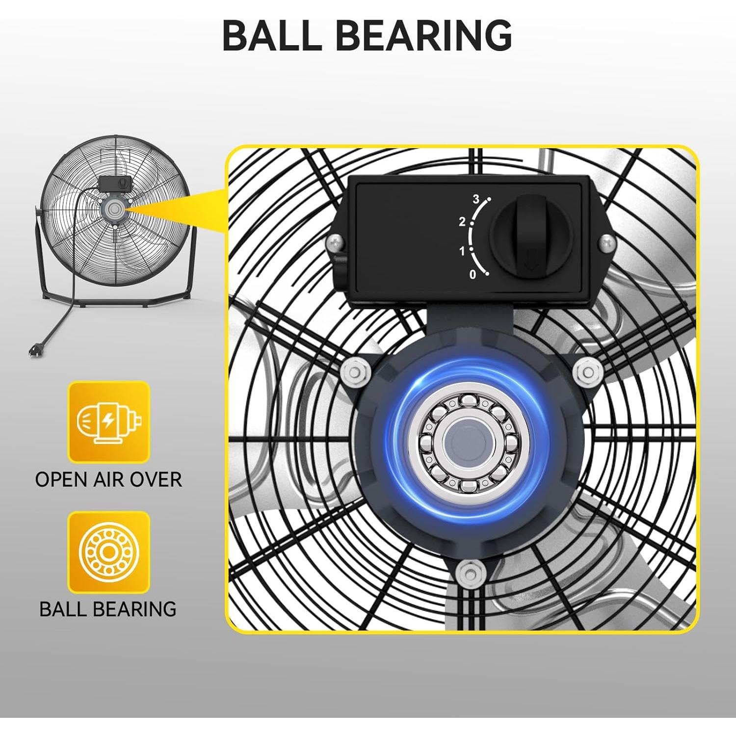 Ventilador de Piso VINICAYA FE-30AdO(78)-C 30 cm 1800 CFM 3 Velocidades